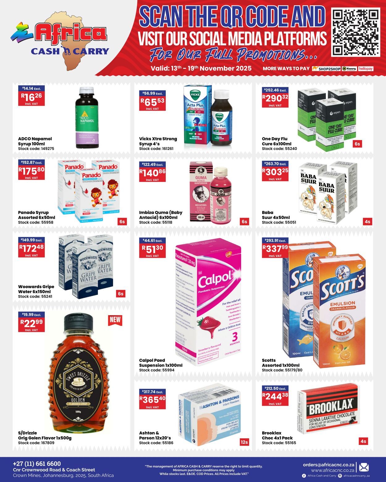 Special Africa Cash&Carry 13.11.2025 - 19.11.2025
