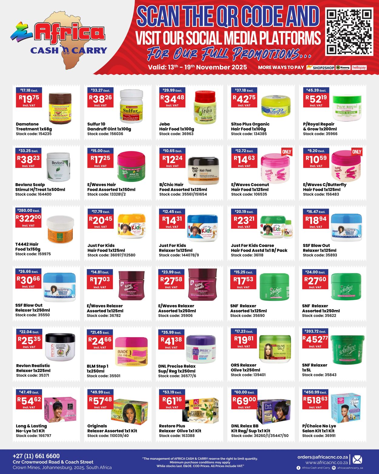 Special Africa Cash&Carry 13.11.2025 - 19.11.2025