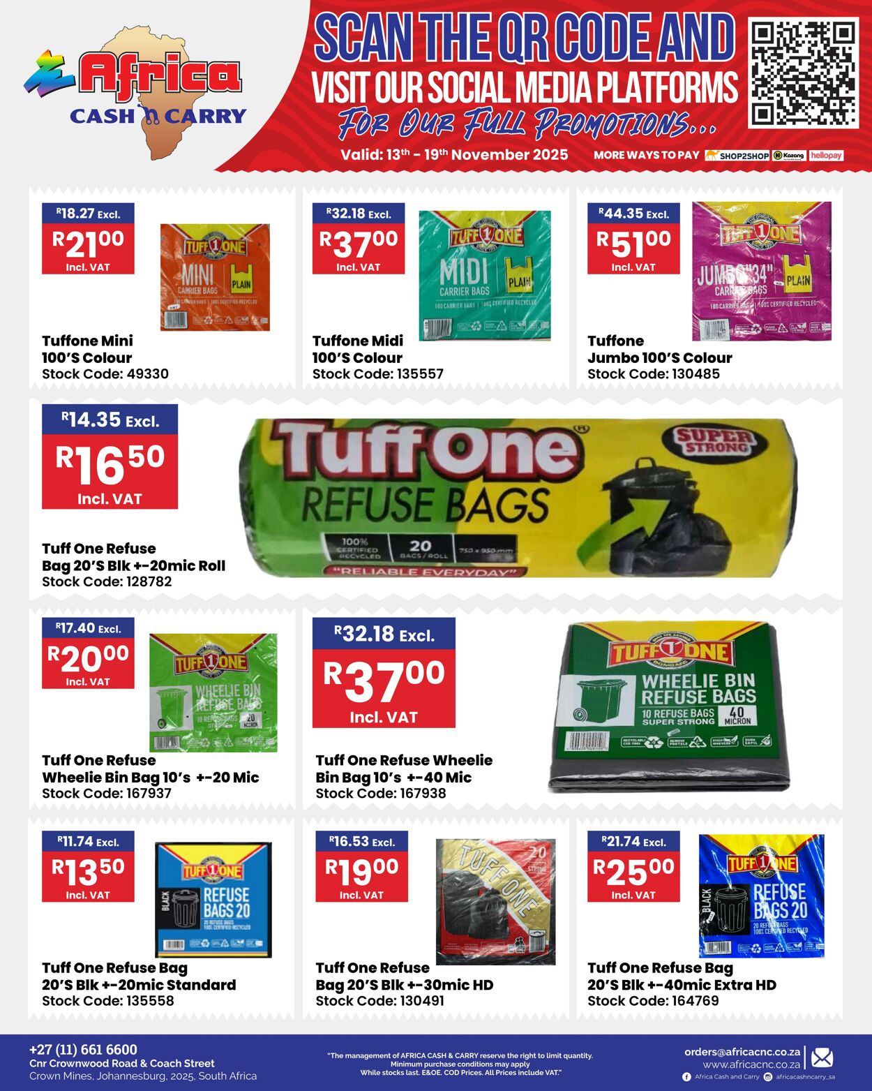 Special Africa Cash&Carry 13.11.2025 - 19.11.2025