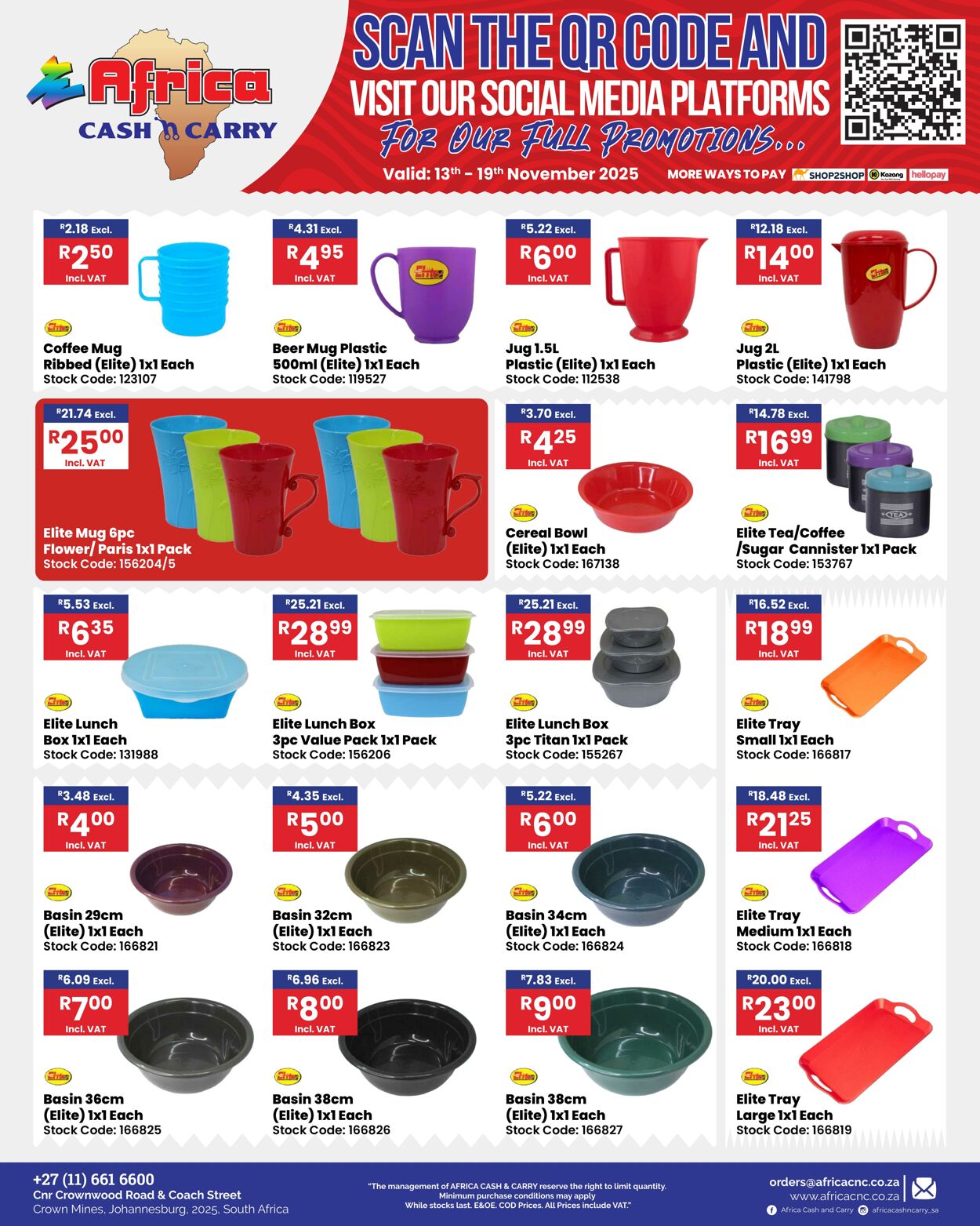 Special Africa Cash&Carry 13.11.2025 - 19.11.2025