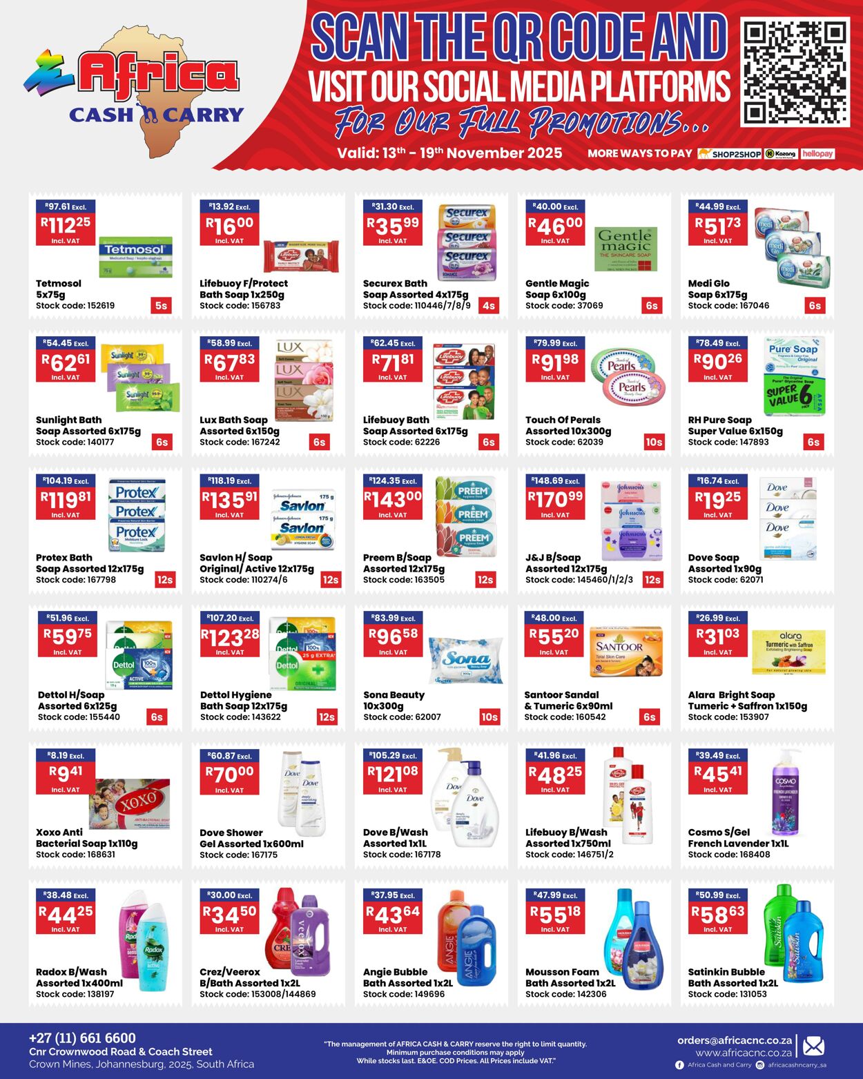Special Africa Cash&Carry 13.11.2025 - 19.11.2025