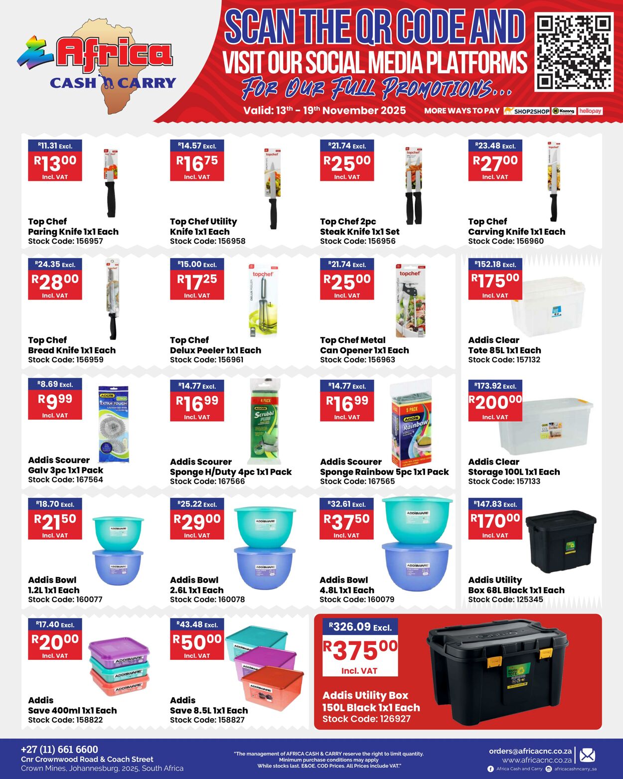 Special Africa Cash&Carry 13.11.2025 - 19.11.2025