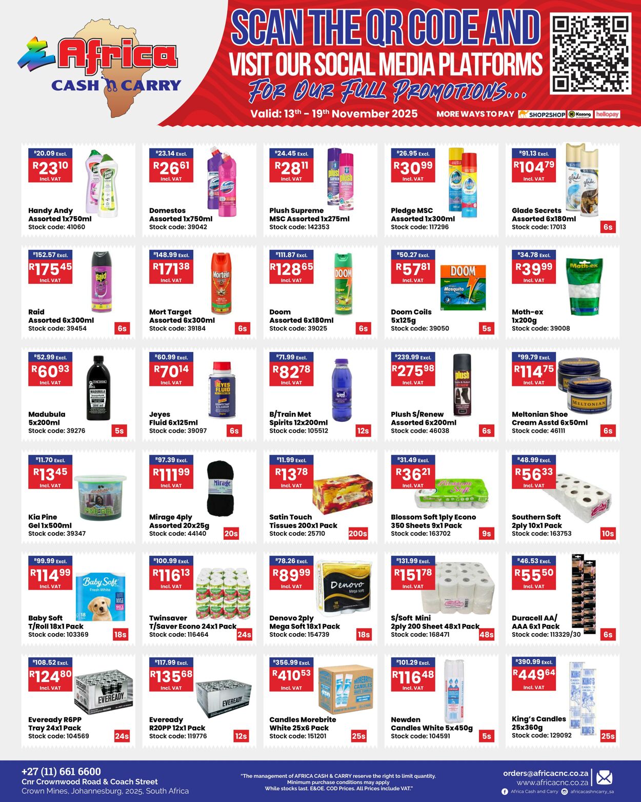 Special Africa Cash&Carry 13.11.2025 - 19.11.2025