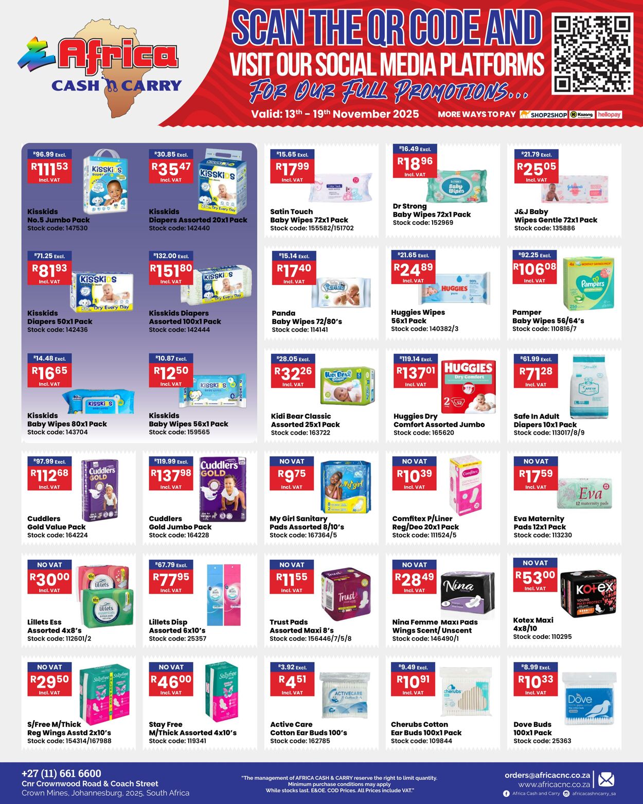 Special Africa Cash&Carry 13.11.2025 - 19.11.2025
