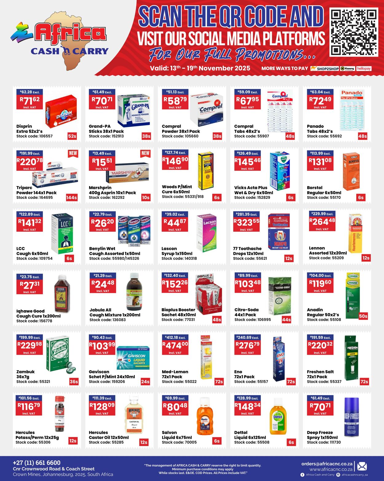 Special Africa Cash&Carry 13.11.2025 - 19.11.2025