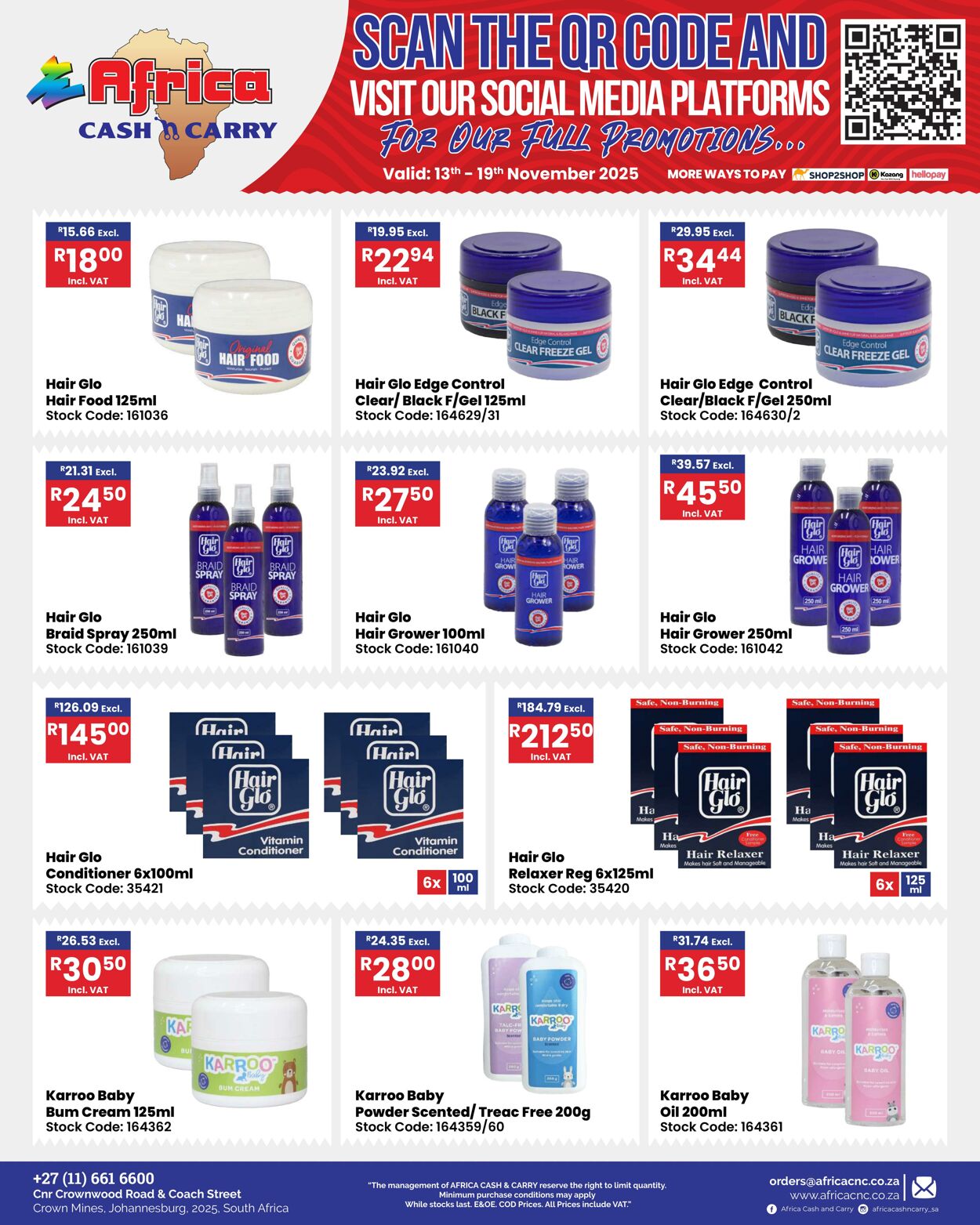 Special Africa Cash&Carry 13.11.2025 - 19.11.2025
