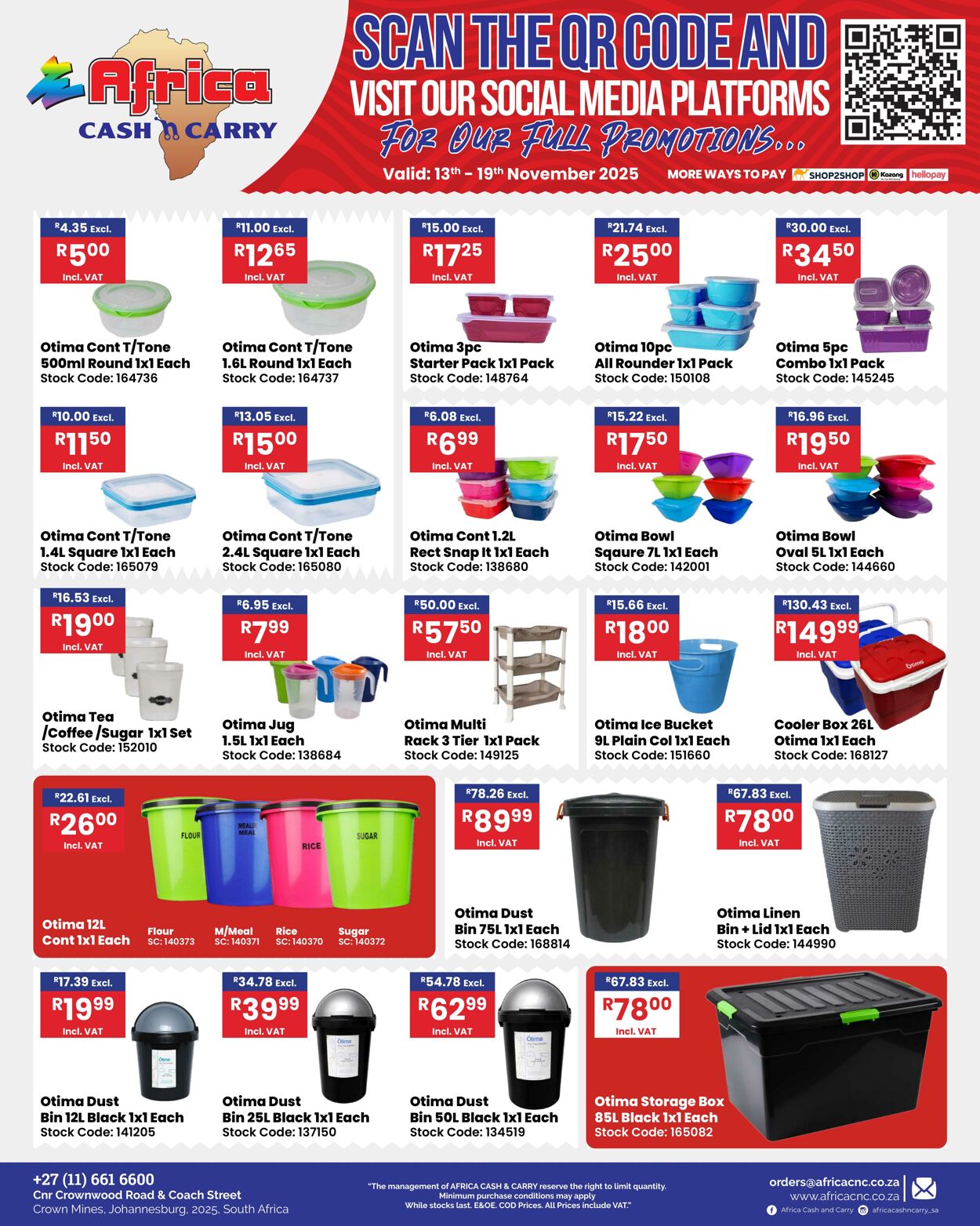 Special Africa Cash&Carry 13.11.2025 - 19.11.2025