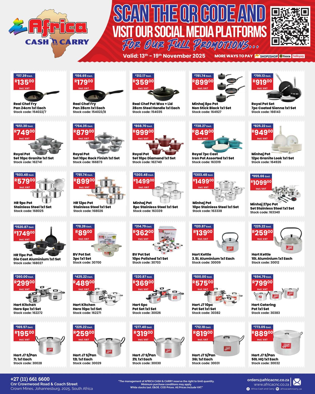 Special Africa Cash&Carry 13.11.2025 - 19.11.2025