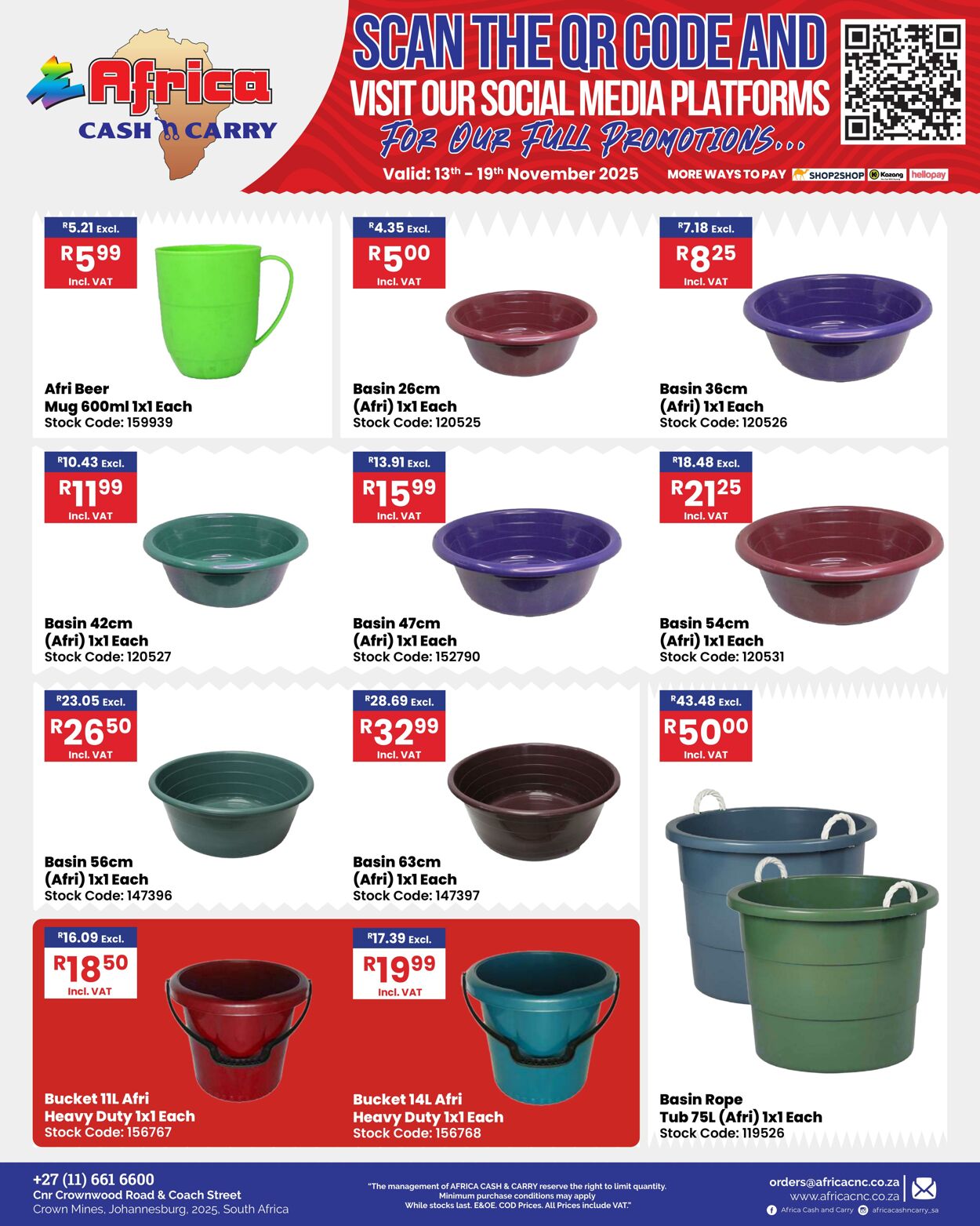 Special Africa Cash&Carry 13.11.2025 - 19.11.2025