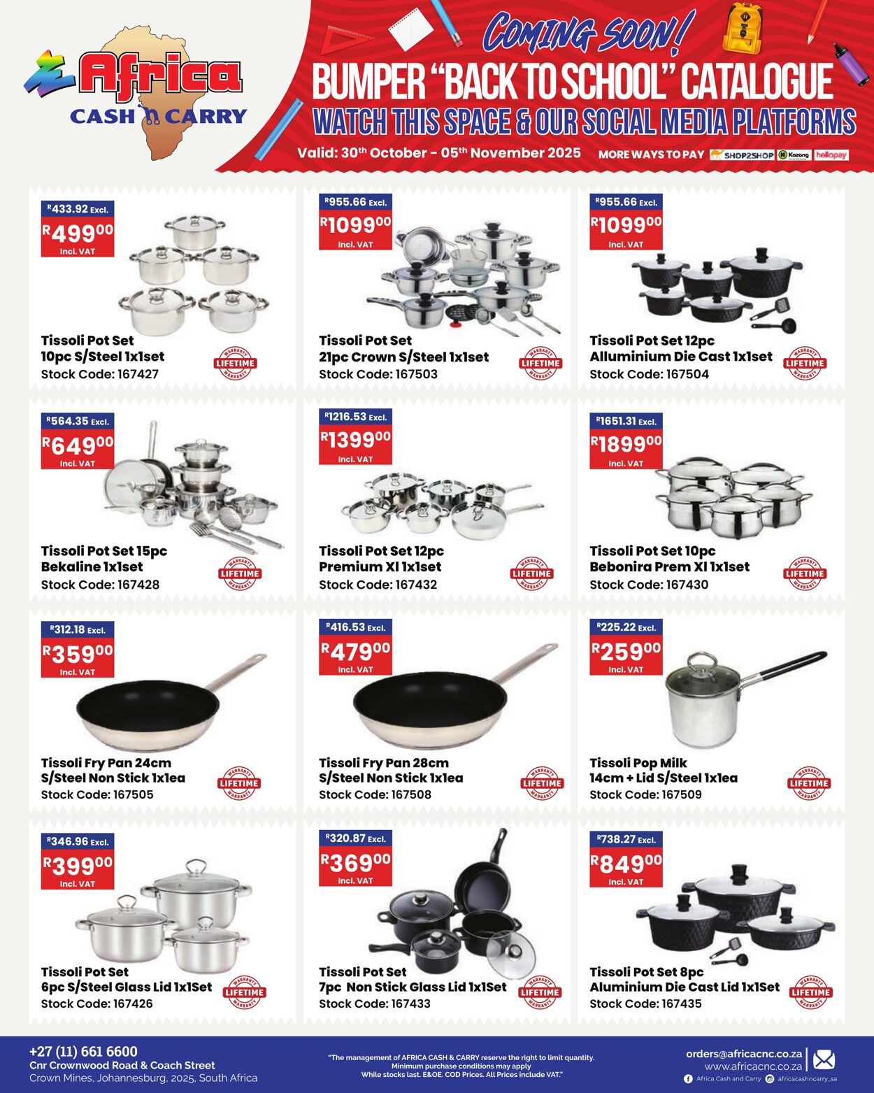 Special Africa Cash&Carry 30.10.2025 - 05.11.2025