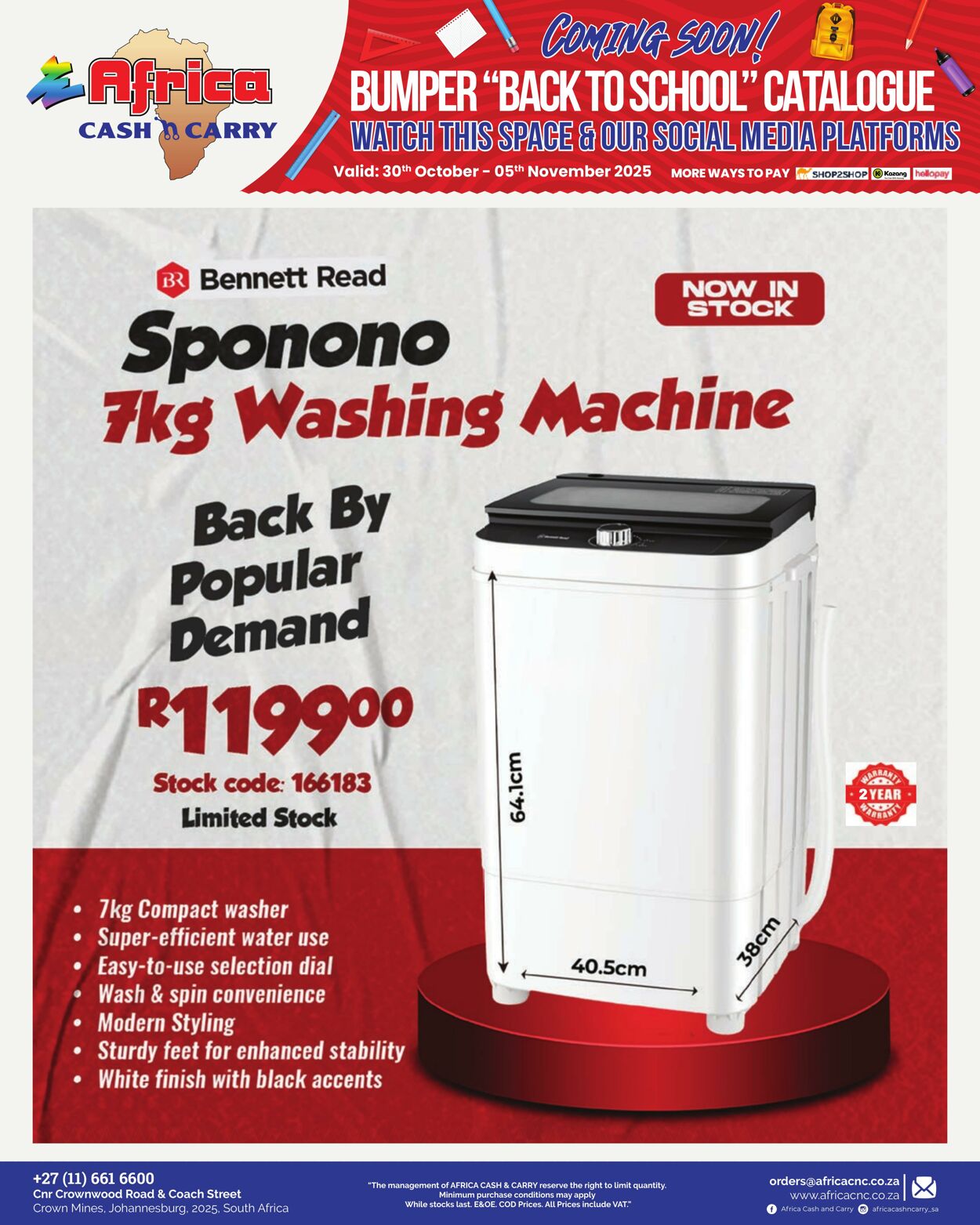 Special Africa Cash&Carry 30.10.2025 - 05.11.2025