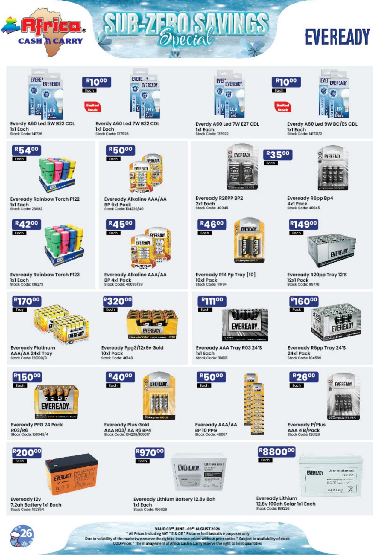 Special Africa Cash&Carry 03.06.2024 - 09.08.2024