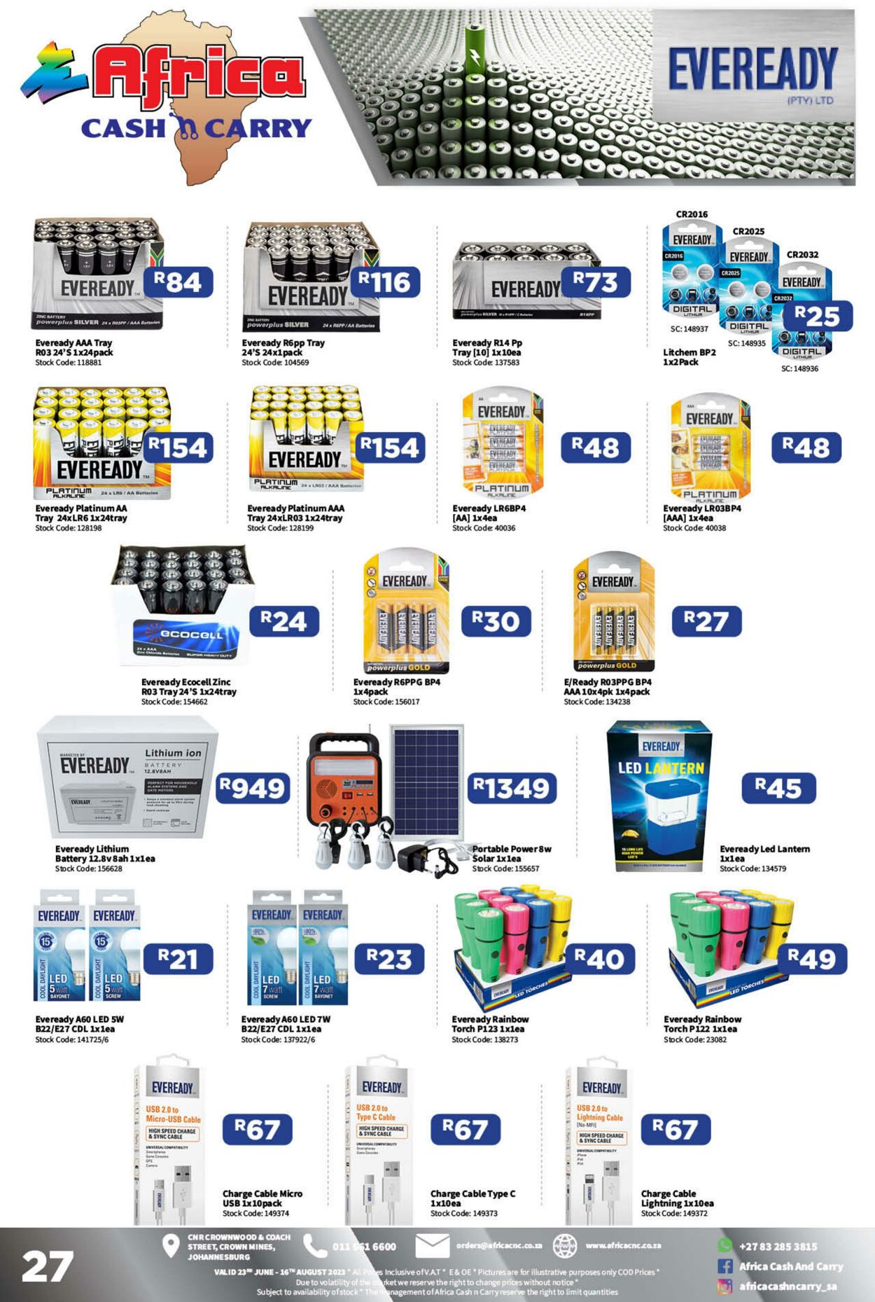 Special Africa Cash&Carry 23.06.2023 - 16.08.2023