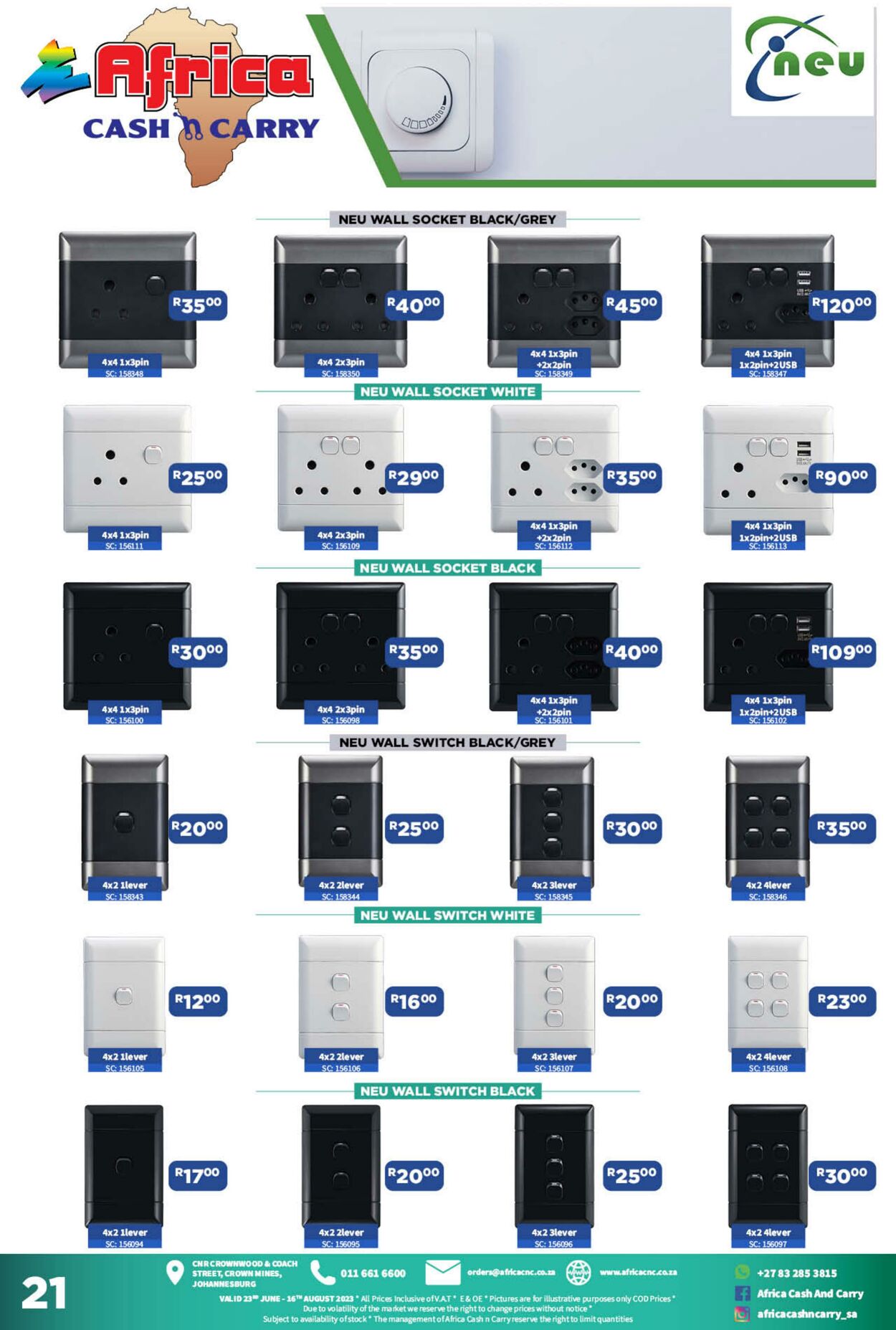 Special Africa Cash&Carry 23.06.2023 - 16.08.2023