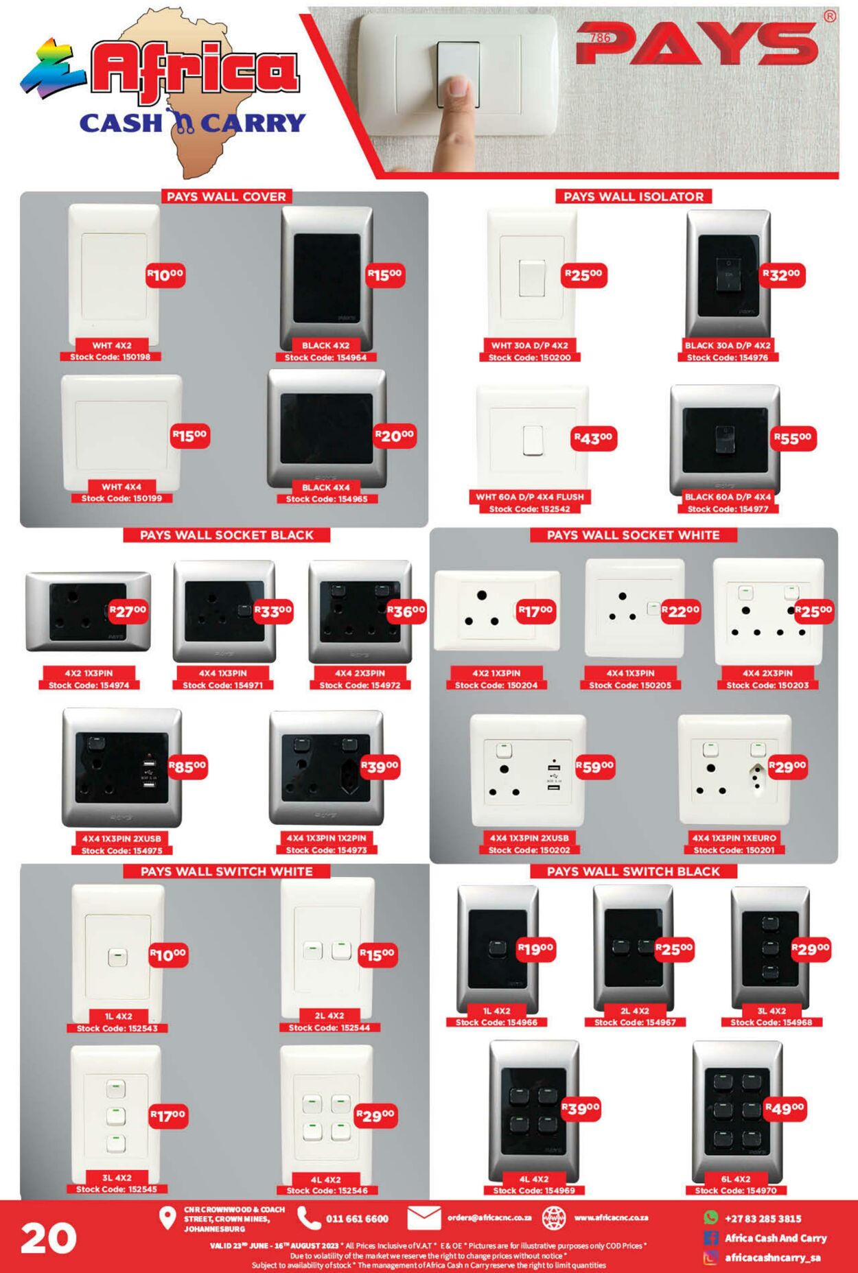 Special Africa Cash&Carry 23.06.2023 - 16.08.2023