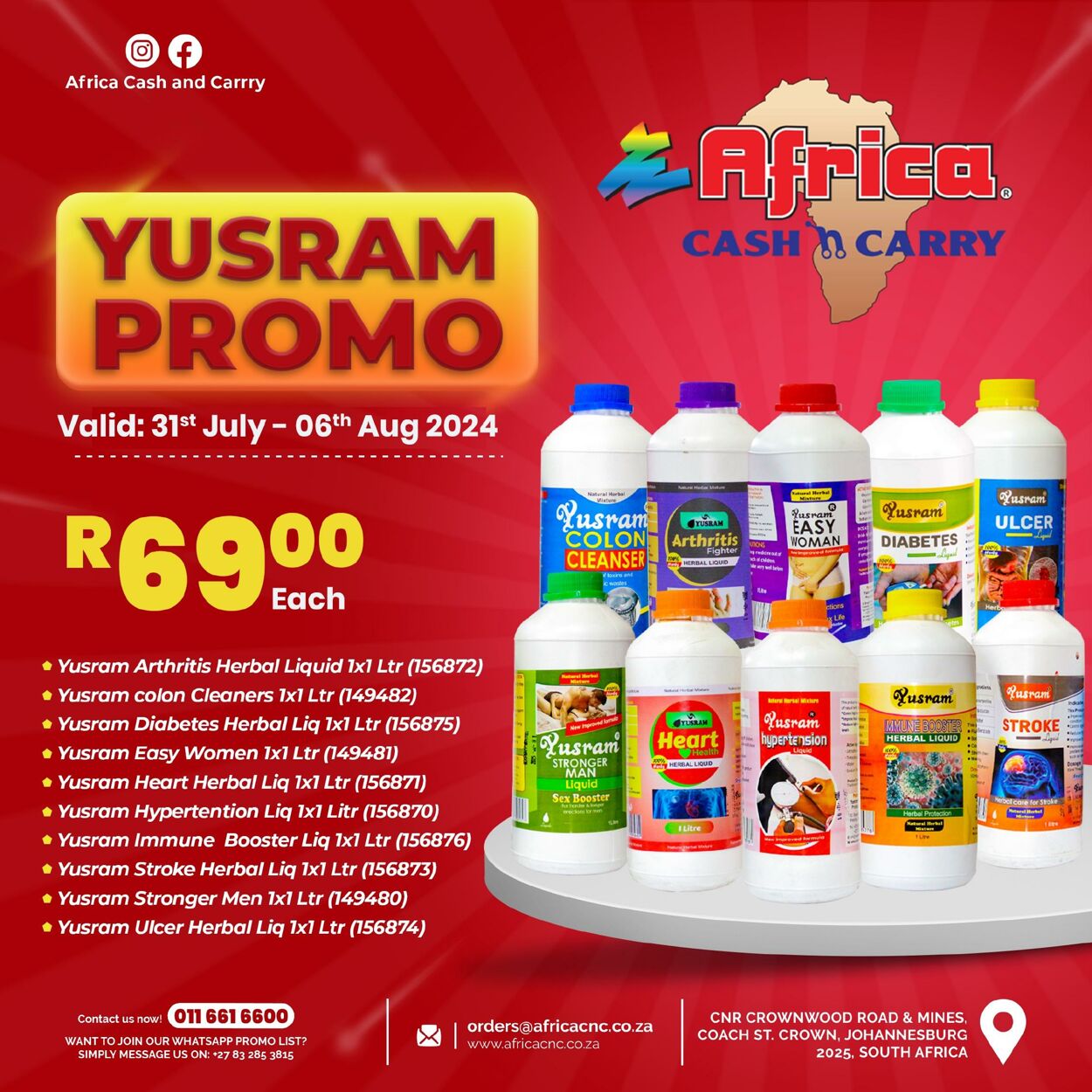 Special Africa Cash&Carry 31.07.2024 - 06.08.2024