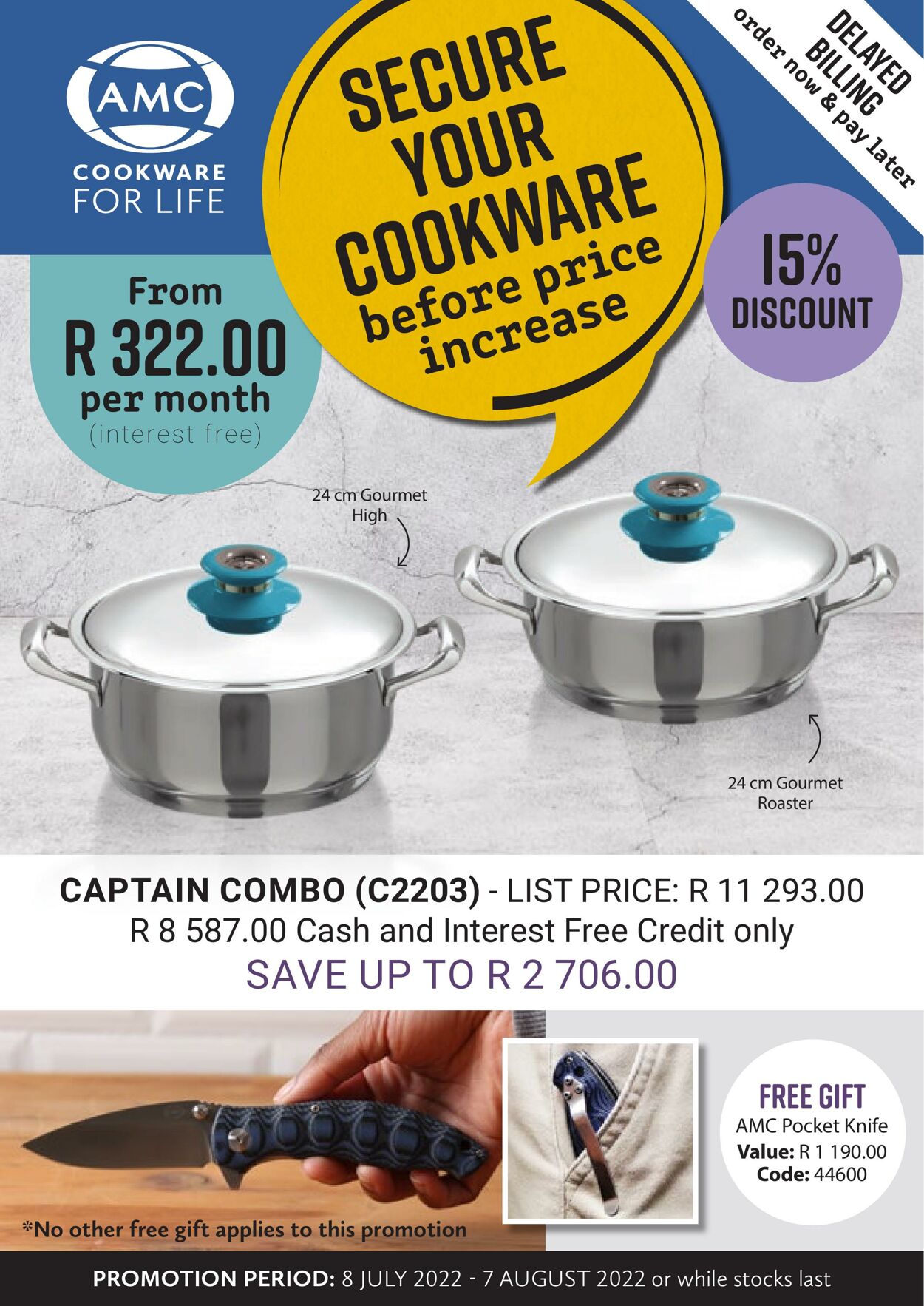 Special AMC Cookware 08.07.2022 - 07.08.2022