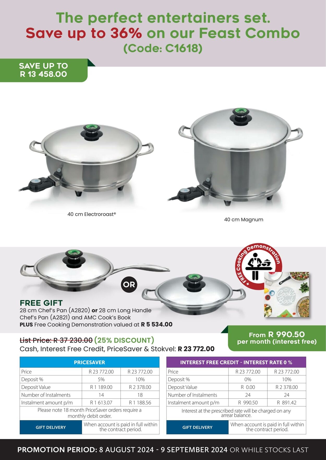 Special AMC Cookware 08.08.2024 - 09.09.2024