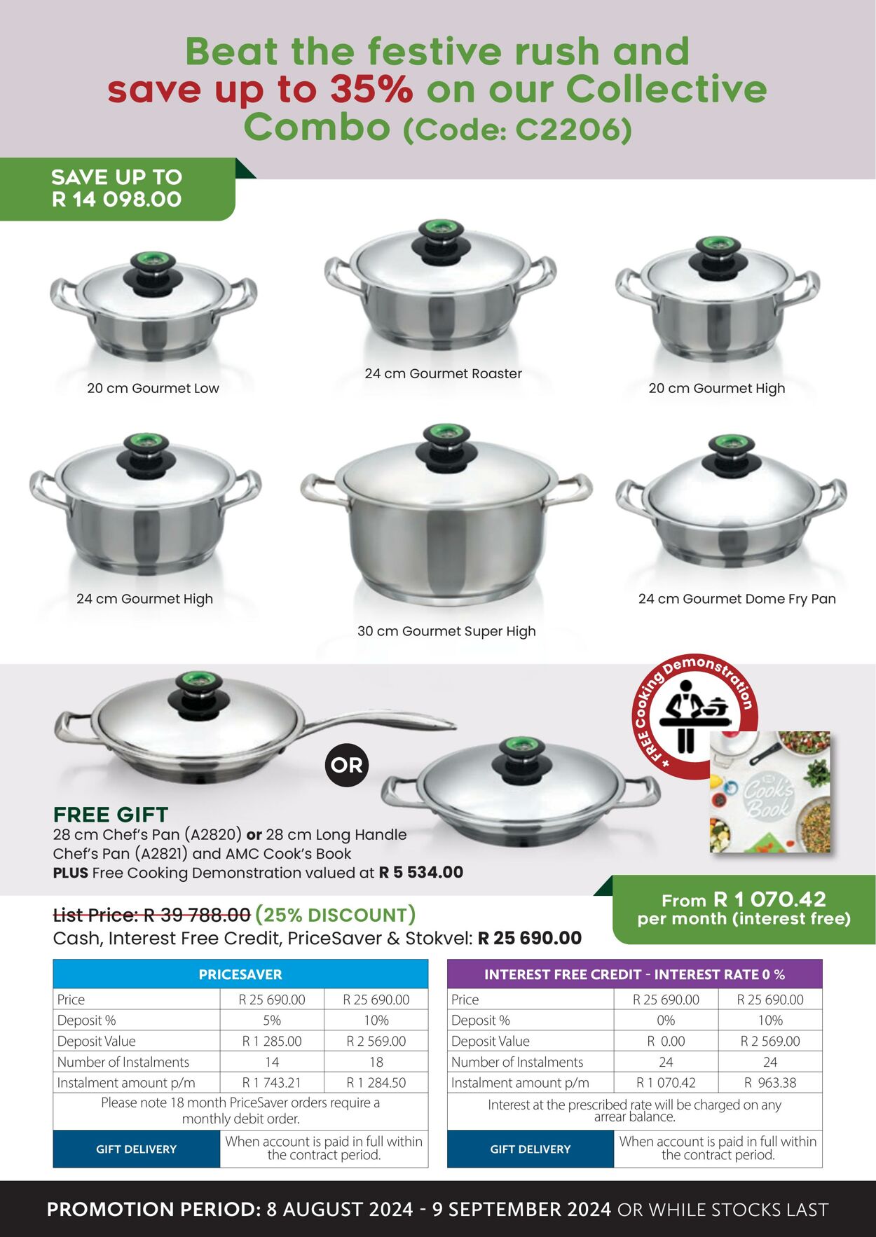 Special AMC Cookware 08.08.2024 - 09.09.2024