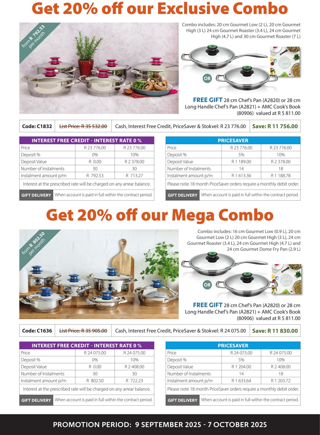 Special AMC Cookware 01.09.2025 - 30.09.2025