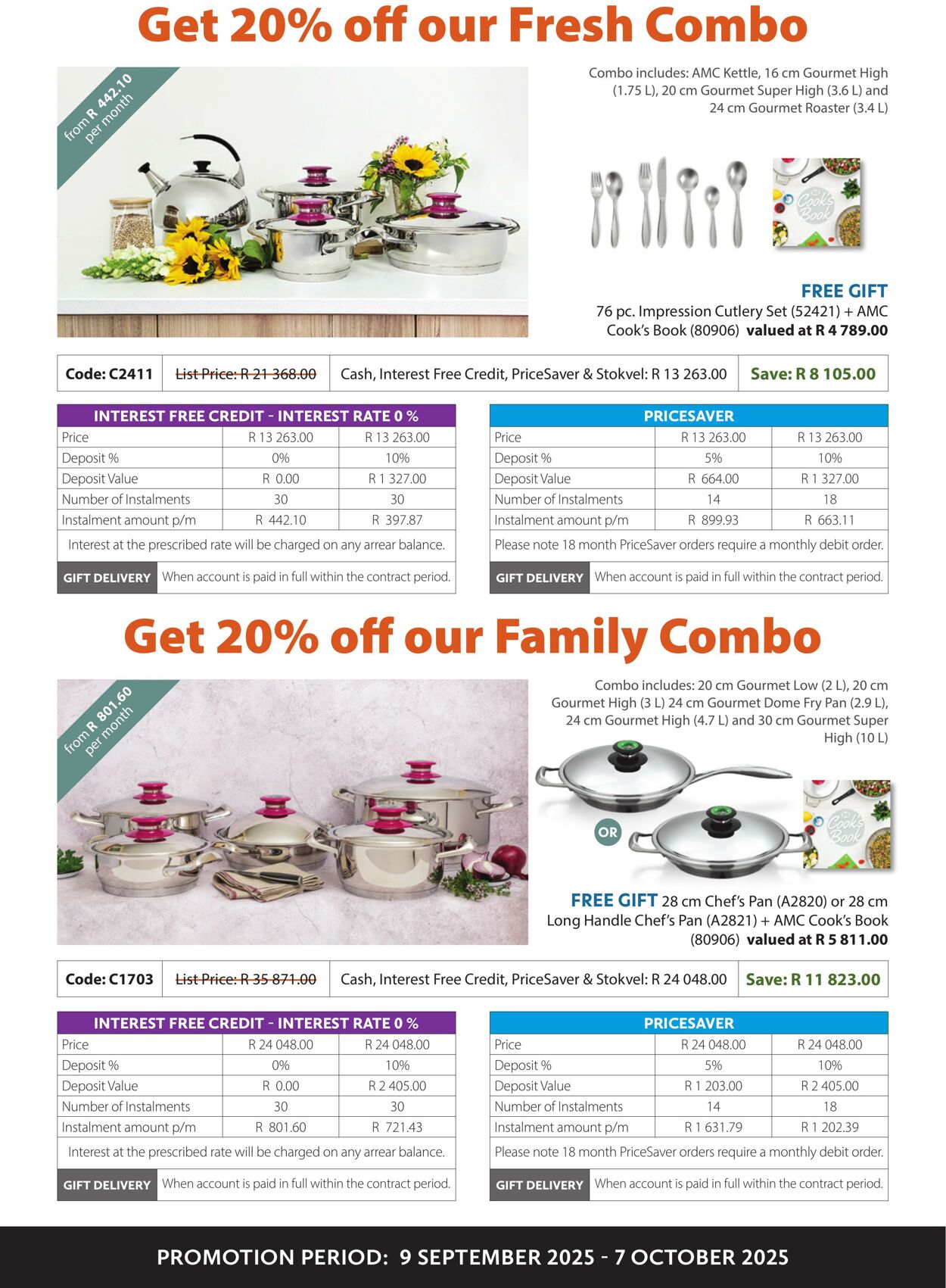 Special AMC Cookware 01.09.2025 - 30.09.2025