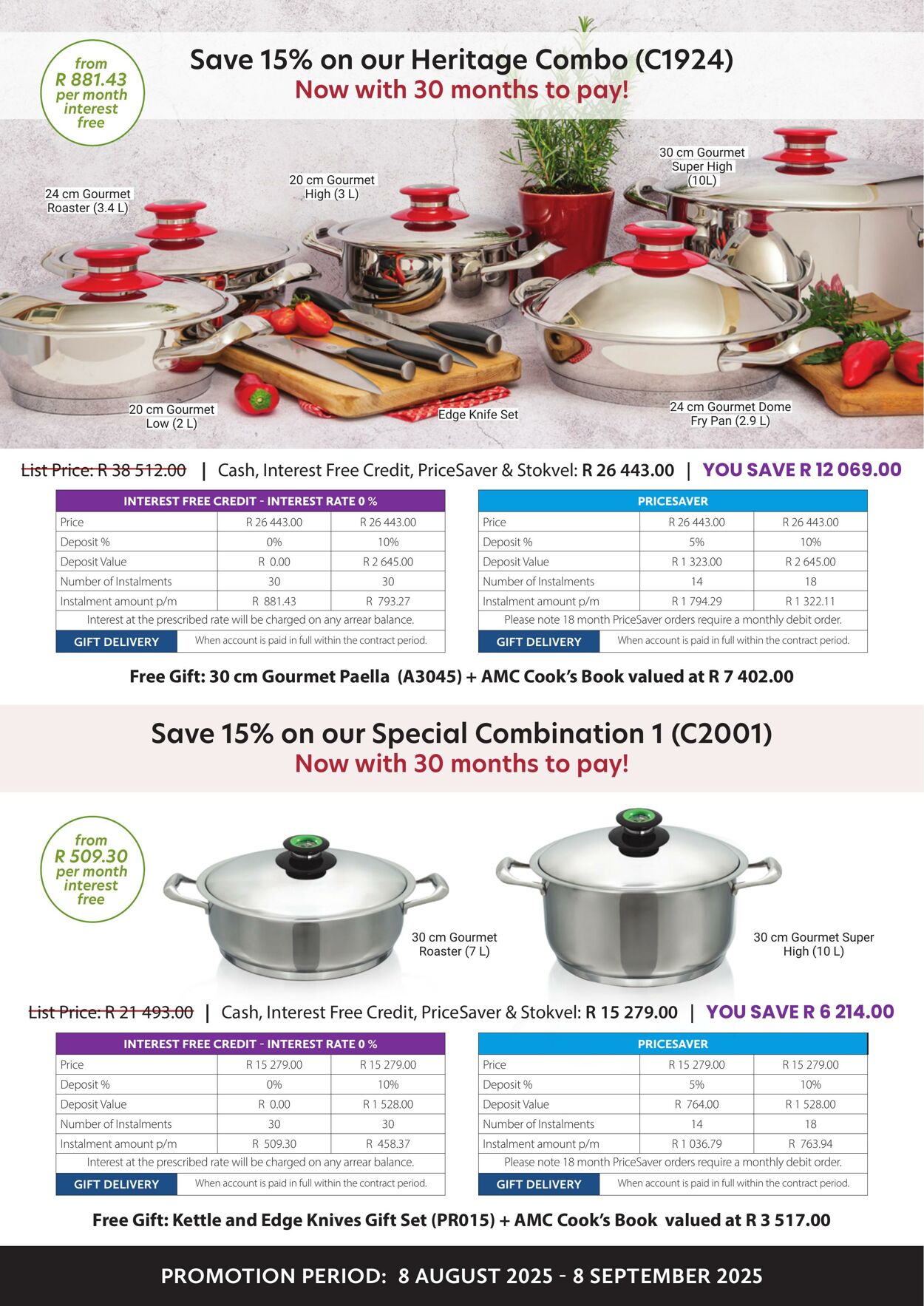 Special AMC Cookware 08.08.2025 - 08.09.2025