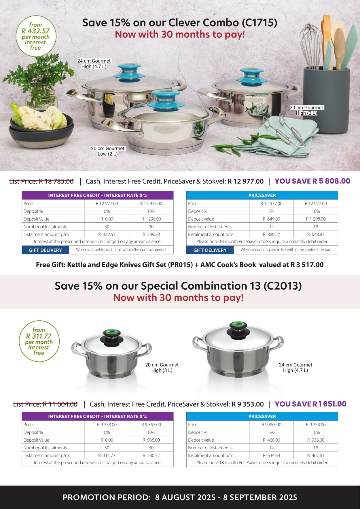 Special AMC Cookware 08.08.2025 - 08.09.2025