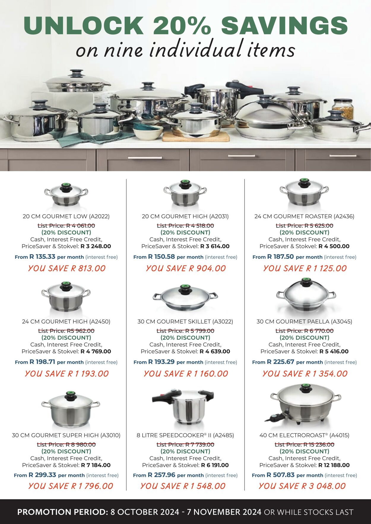 Special AMC Cookware 08.10.2024 - 07.11.2024