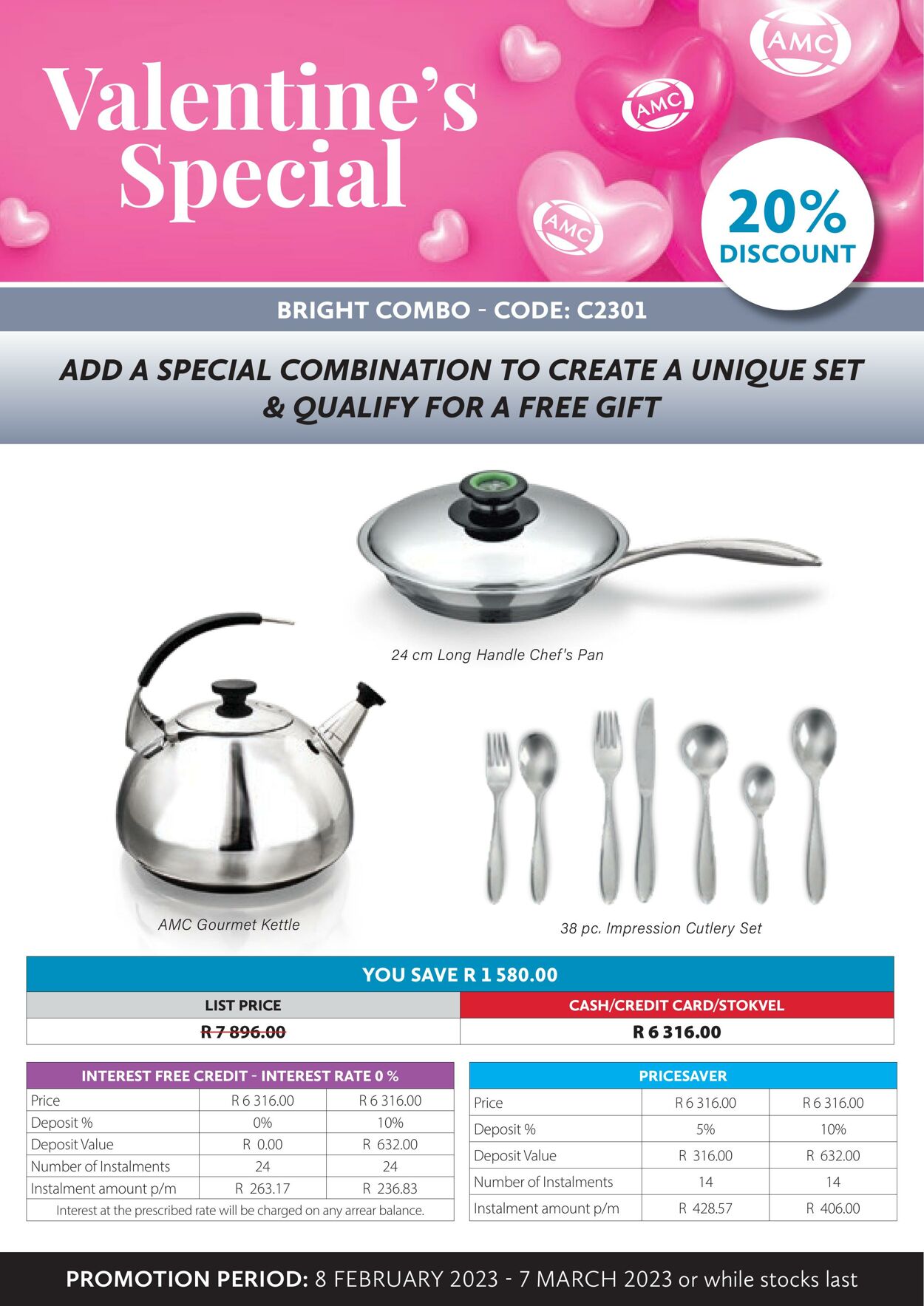 Special AMC Cookware 08.02.2023 - 07.03.2023