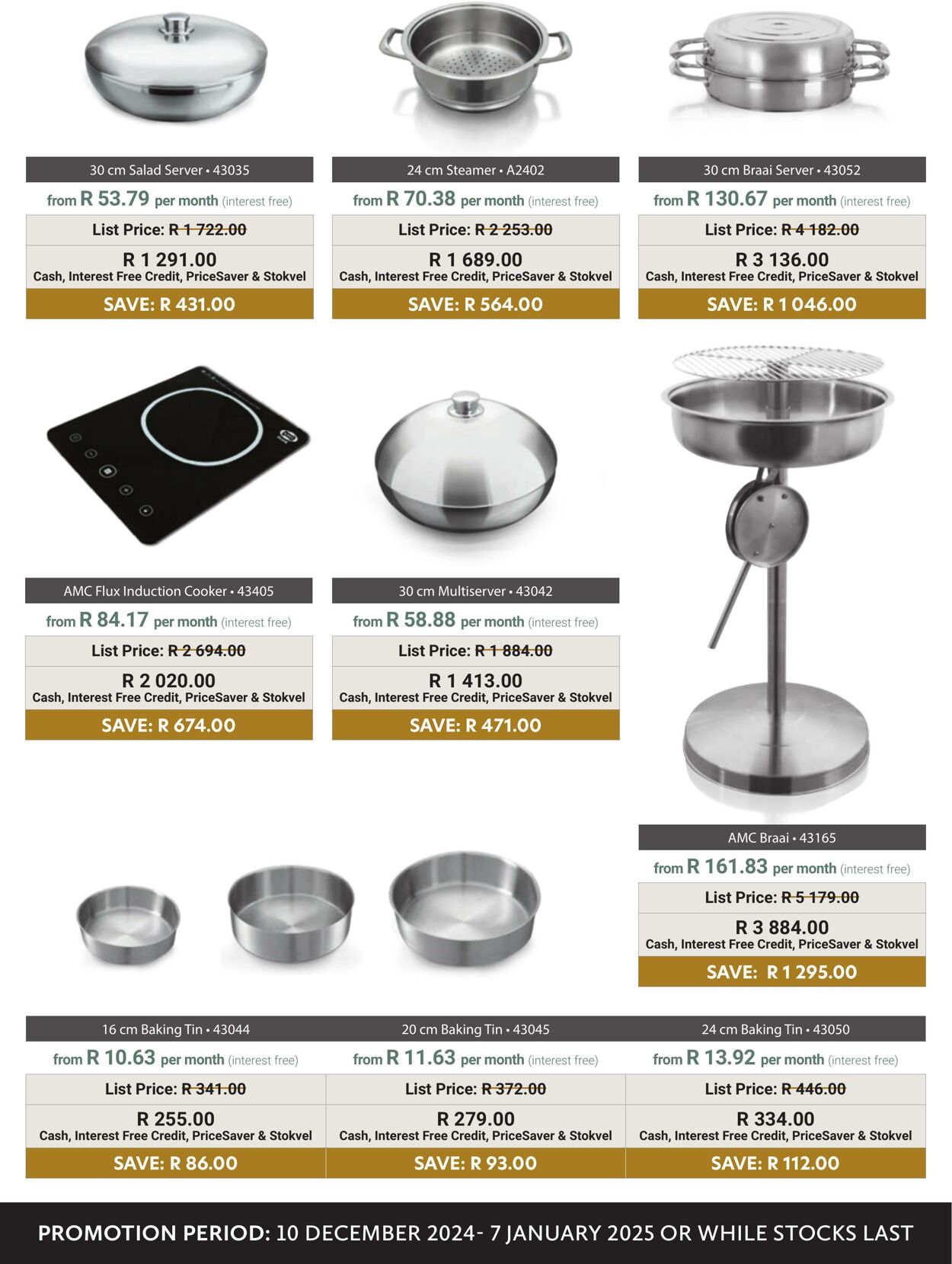 Special AMC Cookware 10.12.2024 - 07.01.2025