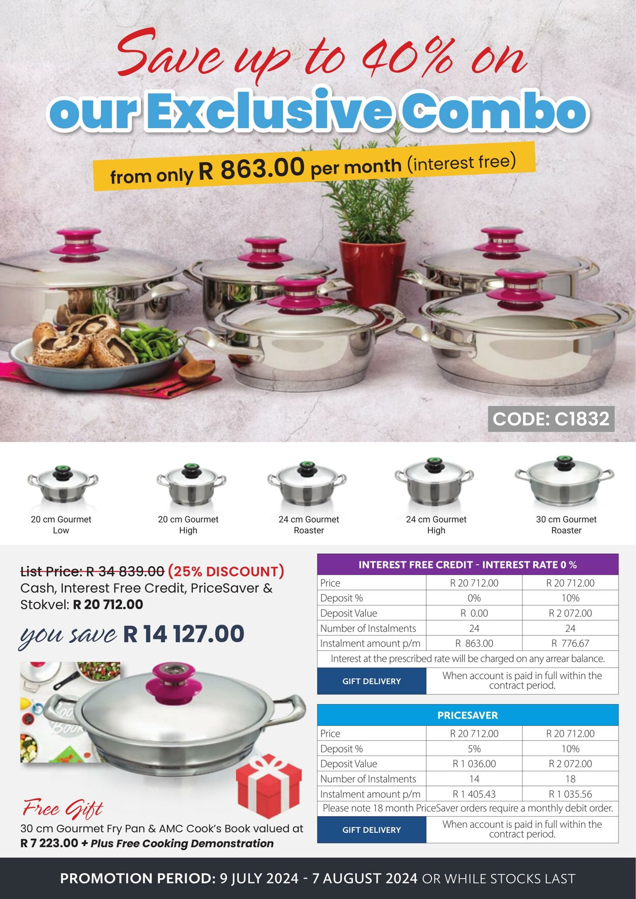 Special AMC Cookware 09.07.2024 - 07.08.2024