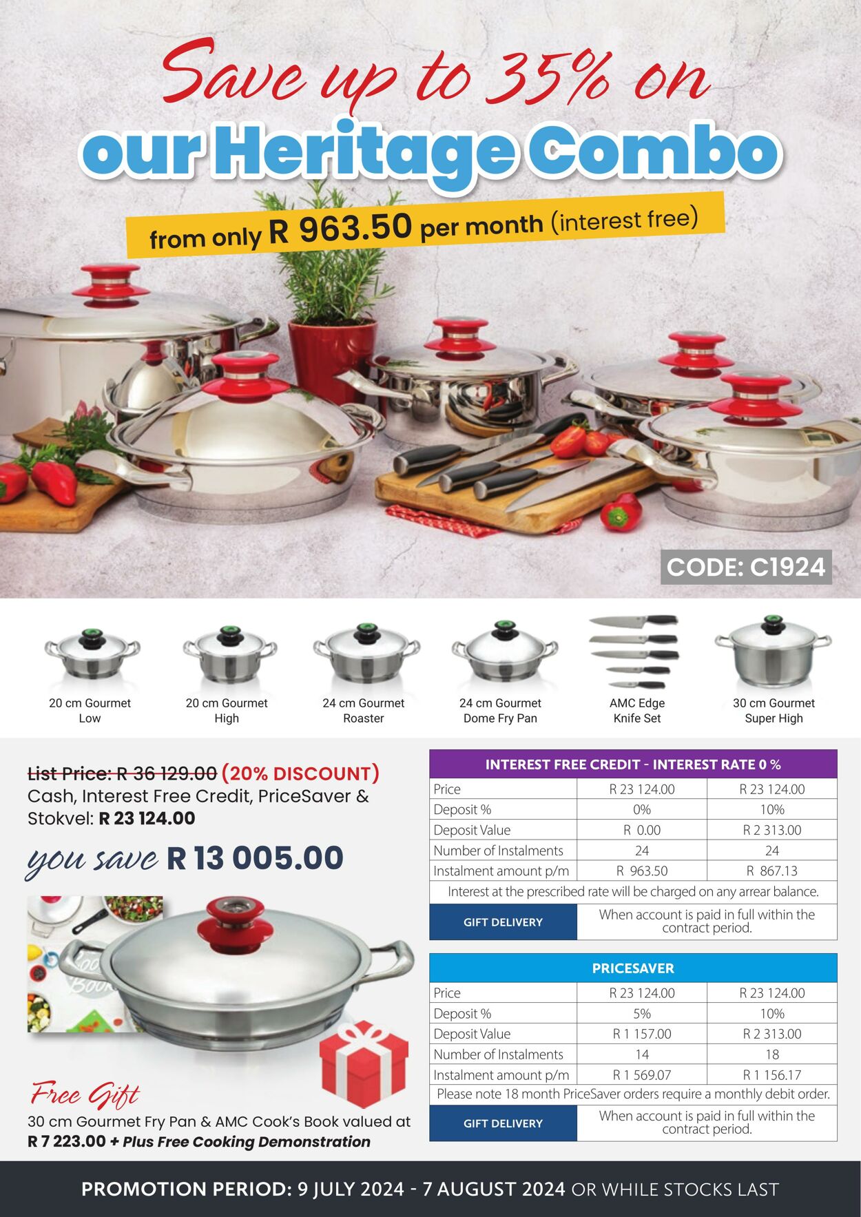 Special AMC Cookware 09.07.2024 - 07.08.2024