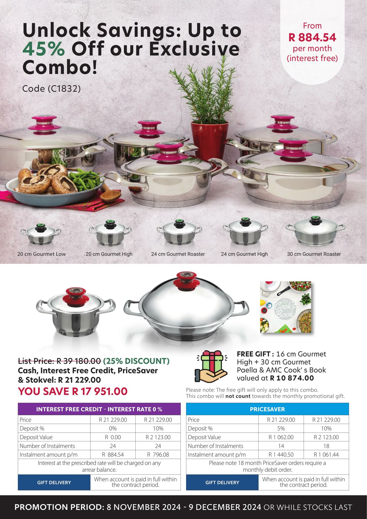 Special AMC Cookware 09.11.2024 - 09.12.2024