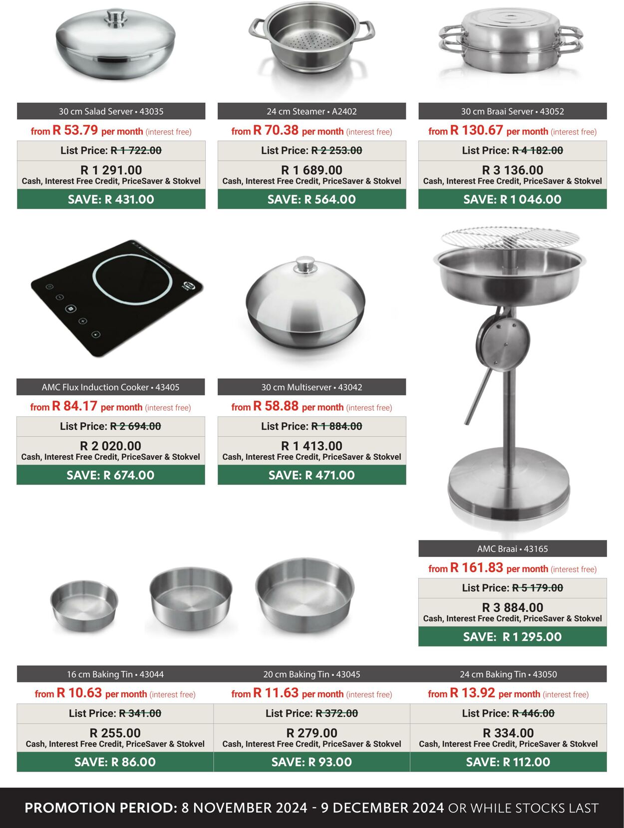 Special AMC Cookware 09.11.2024 - 09.12.2024