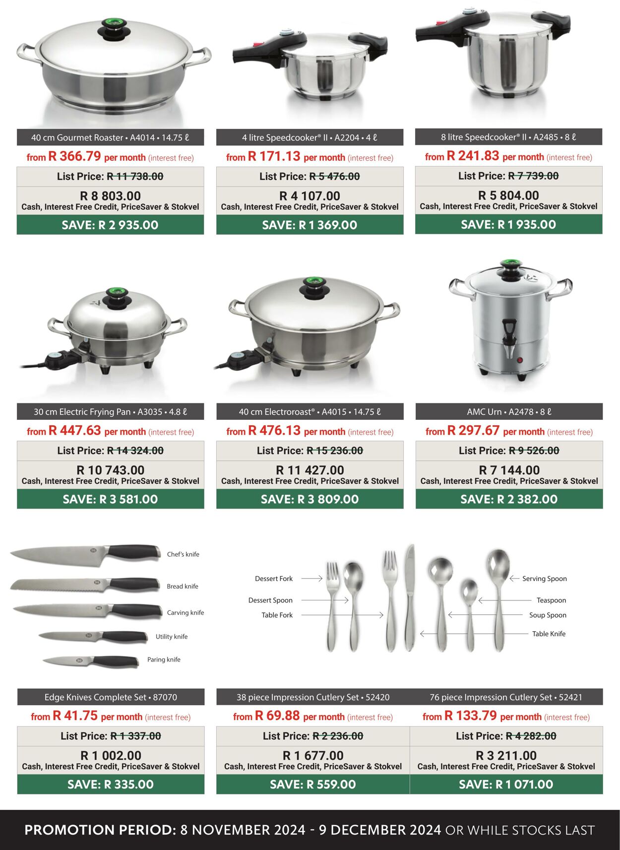 Special AMC Cookware 09.11.2024 - 09.12.2024