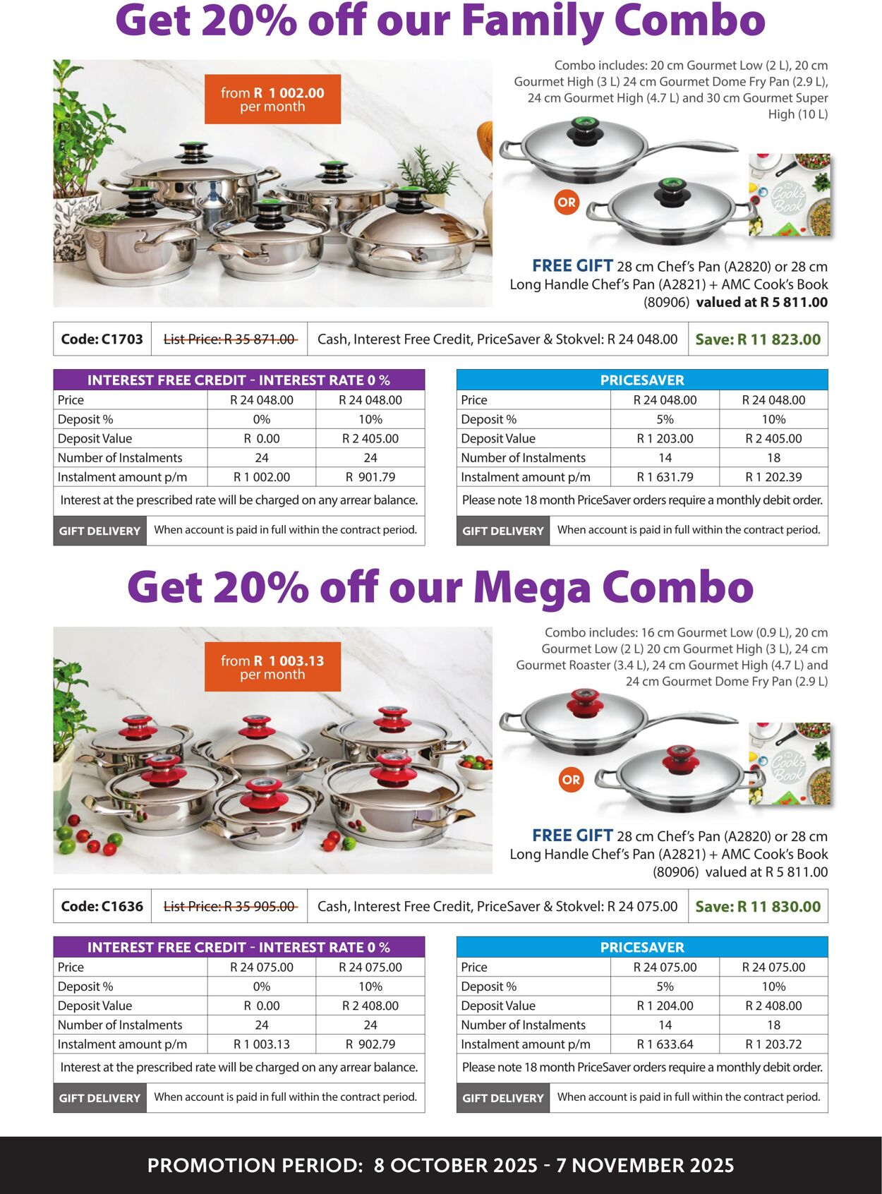 Special AMC Cookware 08.10.2025 - 07.11.2025