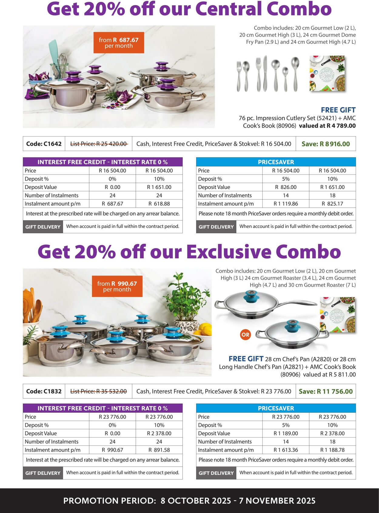 Special AMC Cookware 08.10.2025 - 07.11.2025