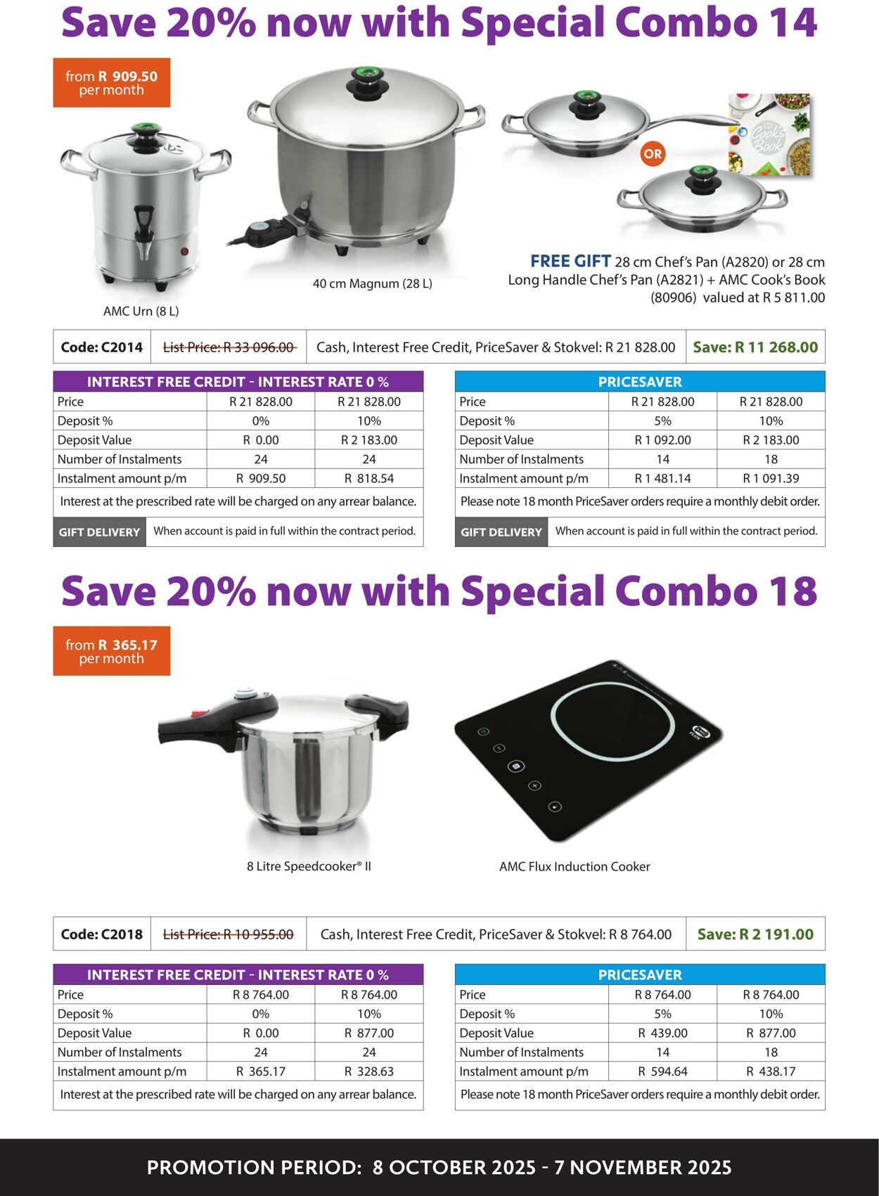 Special AMC Cookware 08.10.2025 - 07.11.2025