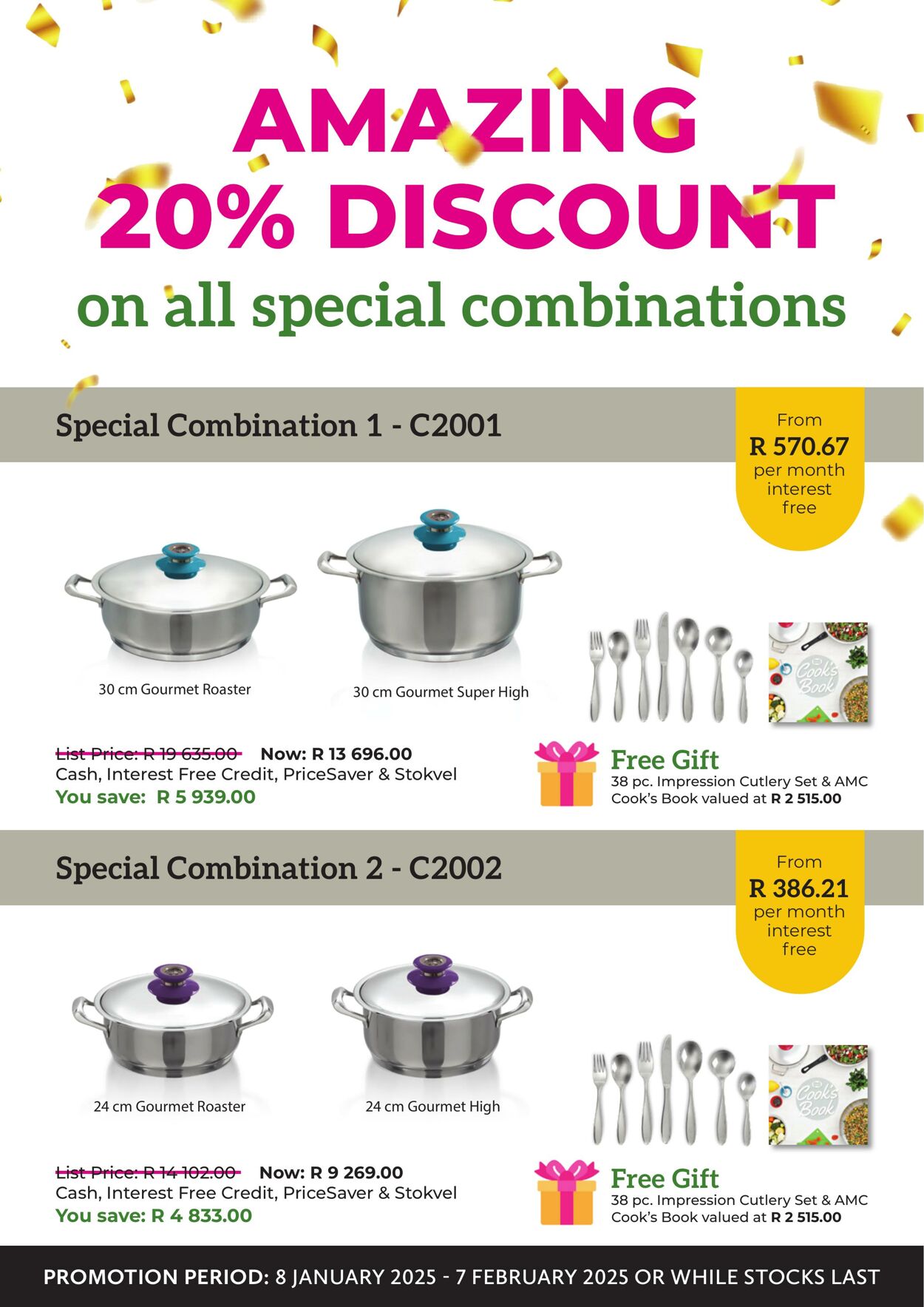 Special AMC Cookware 01.01.2025 - 31.01.2025