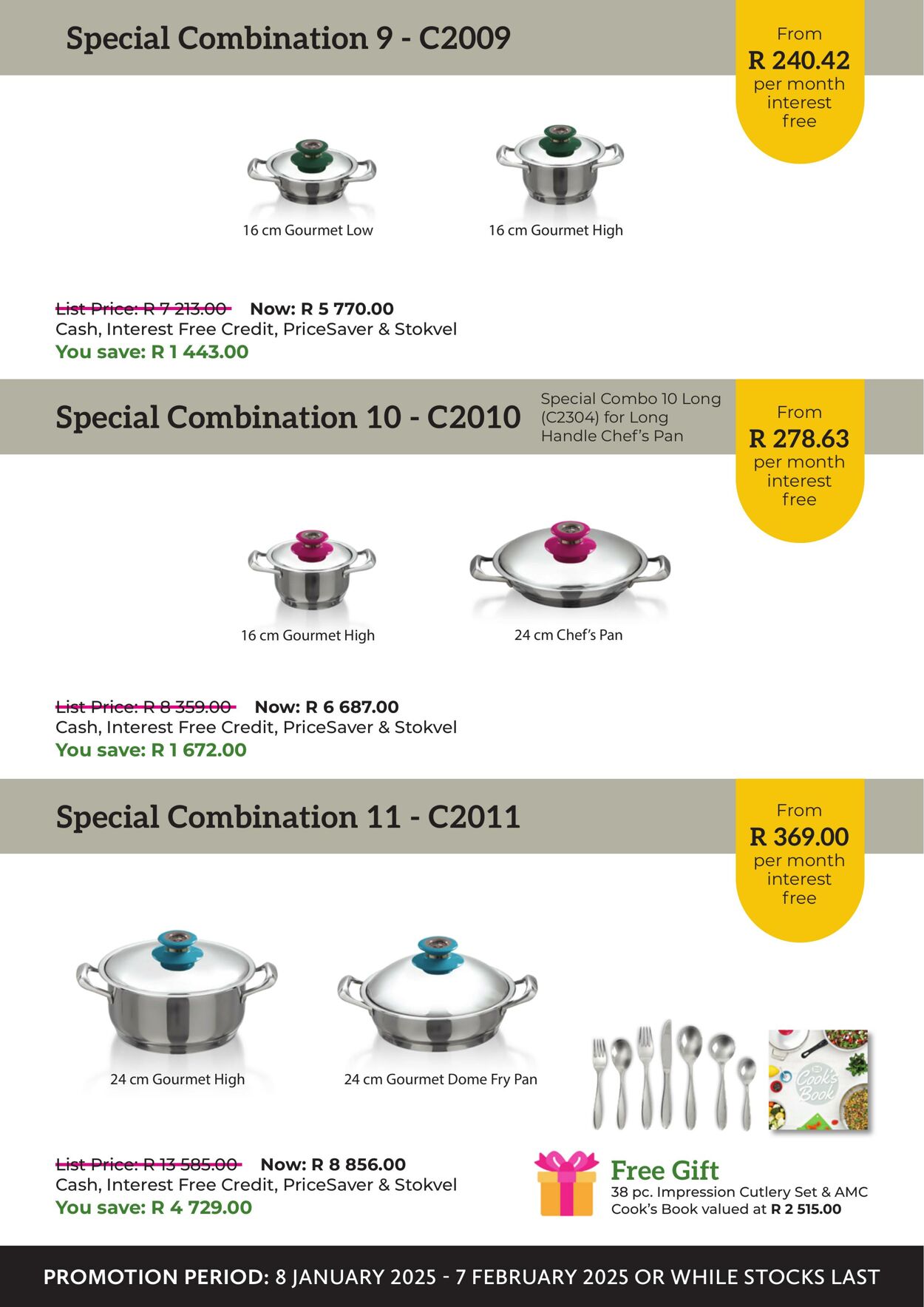 Special AMC Cookware 01.01.2025 - 31.01.2025