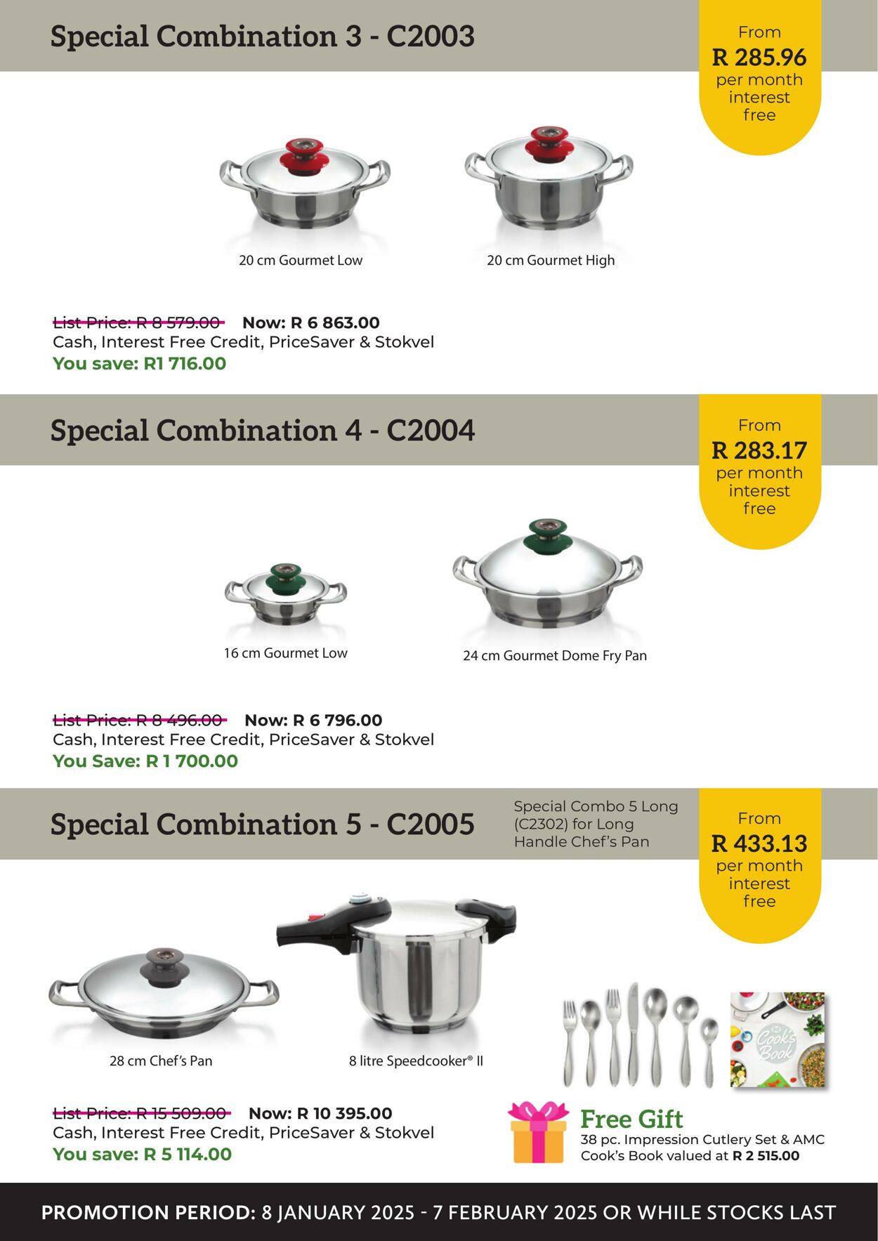 Special AMC Cookware 01.01.2025 - 31.01.2025