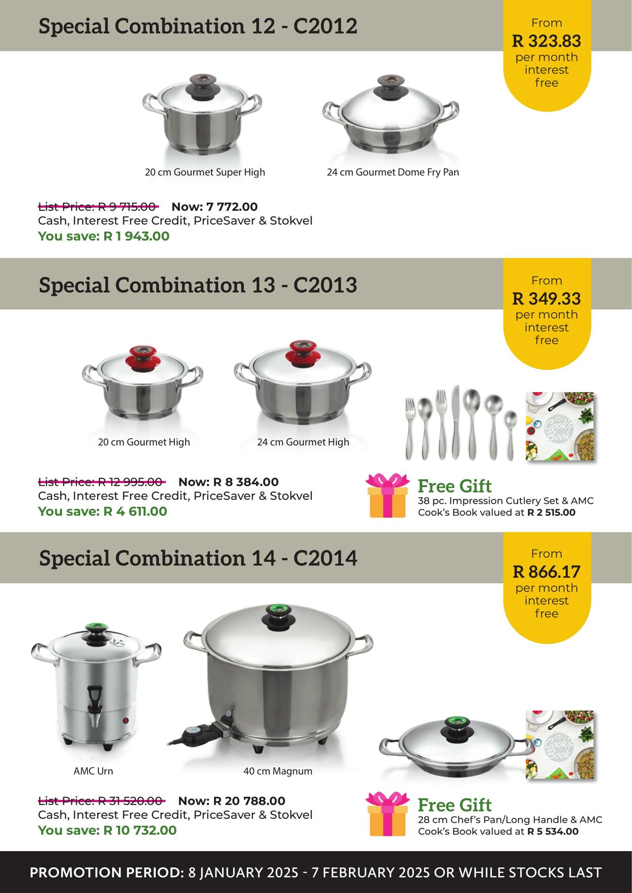 Special AMC Cookware 01.01.2025 - 31.01.2025