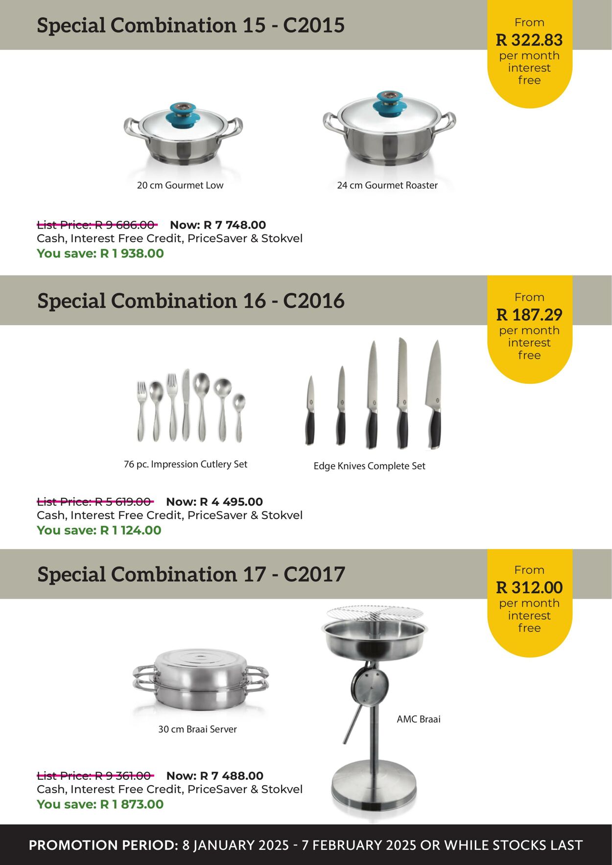 Special AMC Cookware 01.01.2025 - 31.01.2025