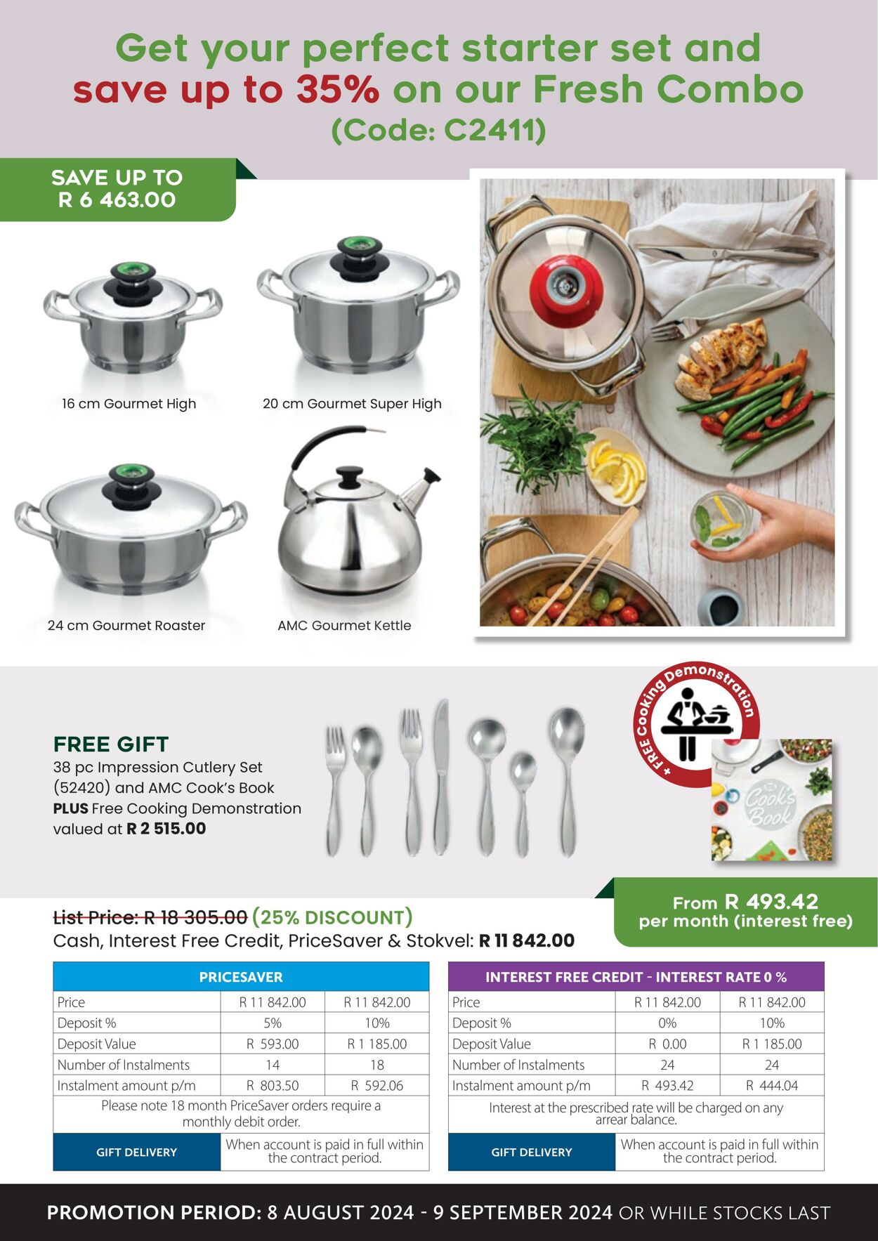 Special AMC Cookware 08.08.2024 - 09.09.2024