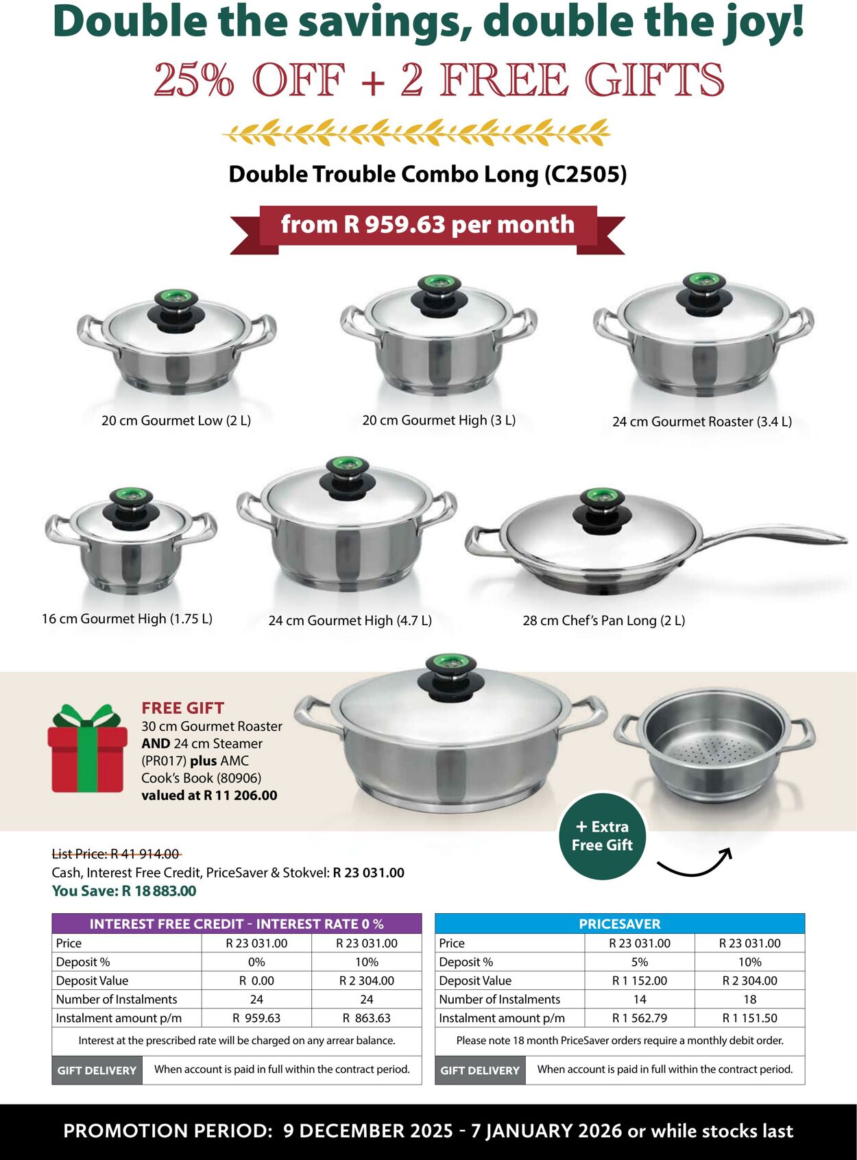Special AMC Cookware 01.12.2025 - 31.12.2025
