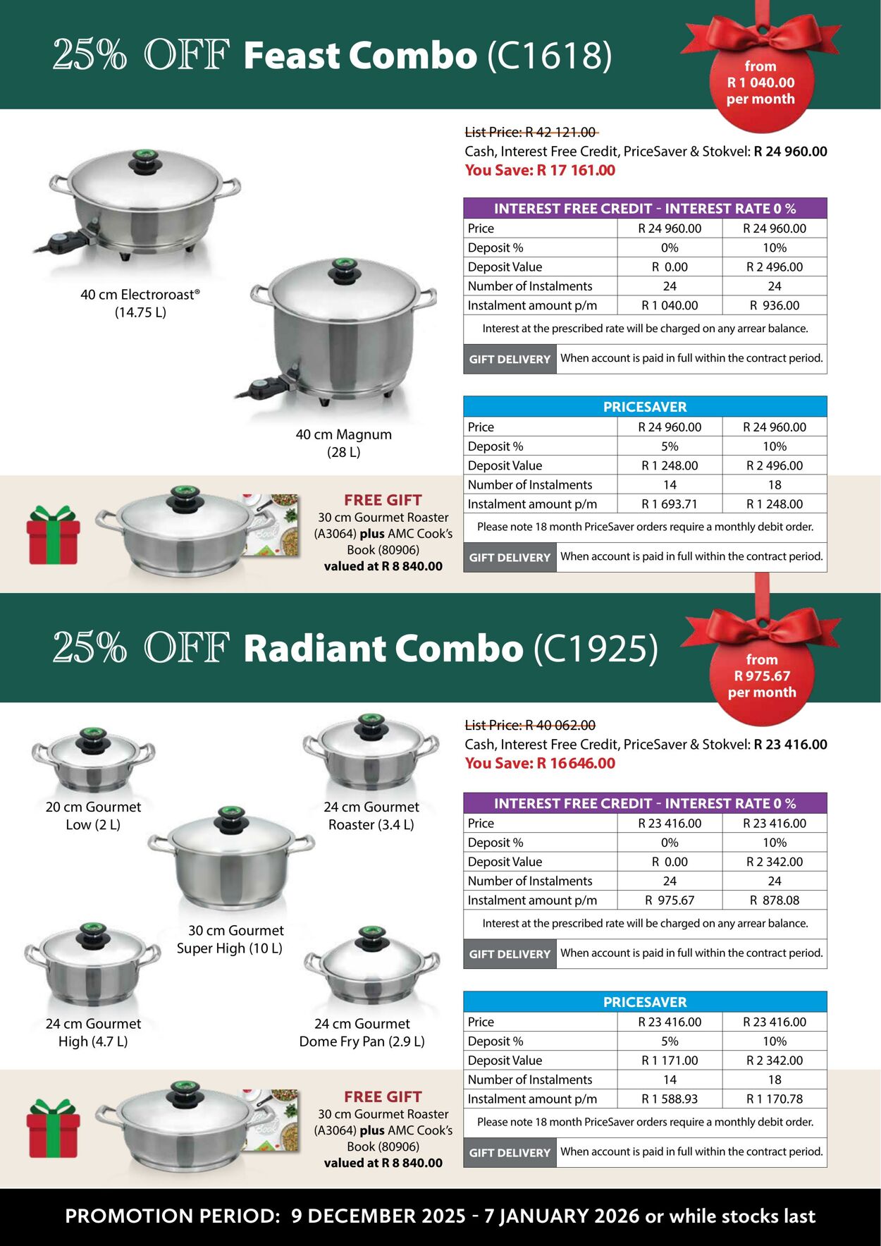 Special AMC Cookware 01.12.2025 - 31.12.2025
