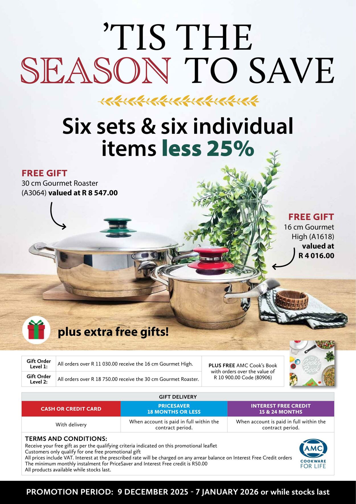 AMC Cookware Promotional specials