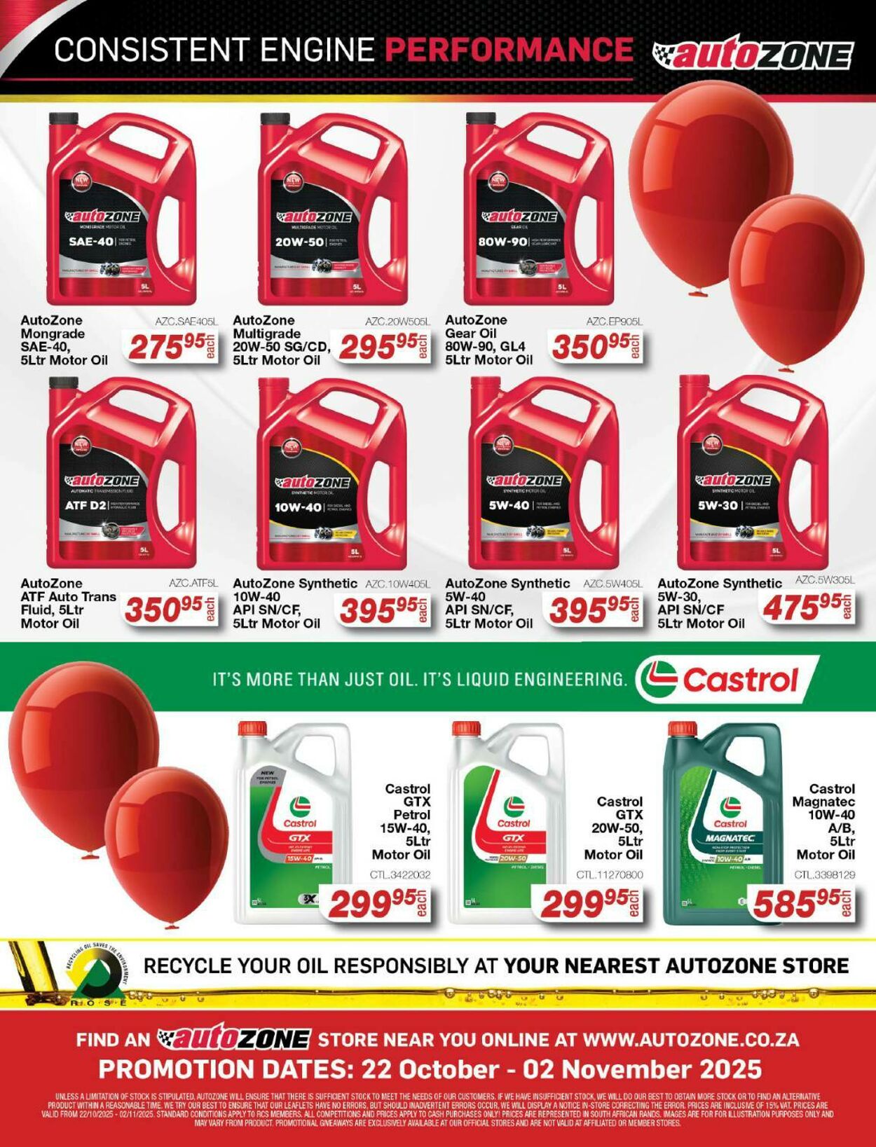 Special Autozone 22.10.2025 - 02.11.2025
