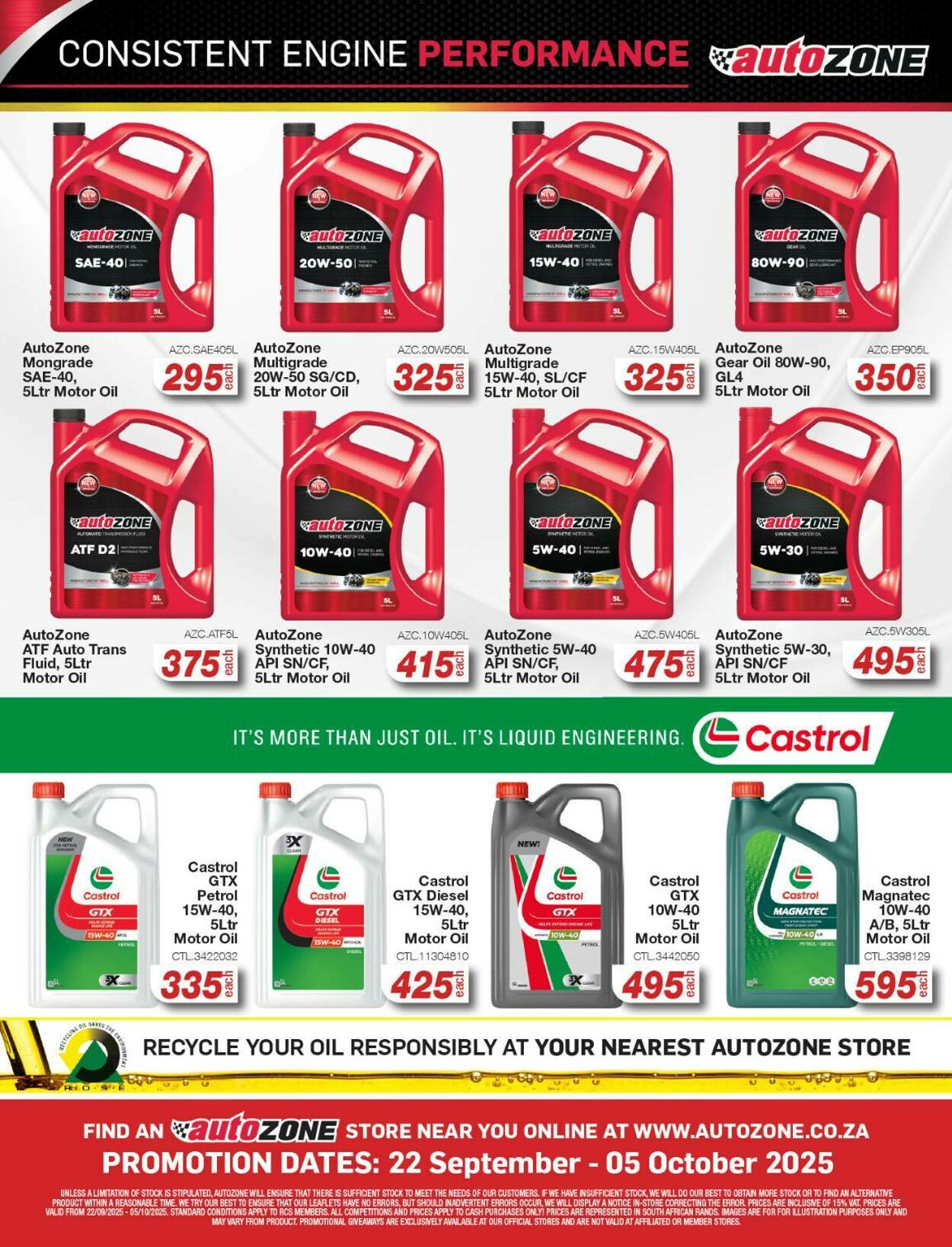 Special Autozone 22.09.2025 - 05.10.2025
