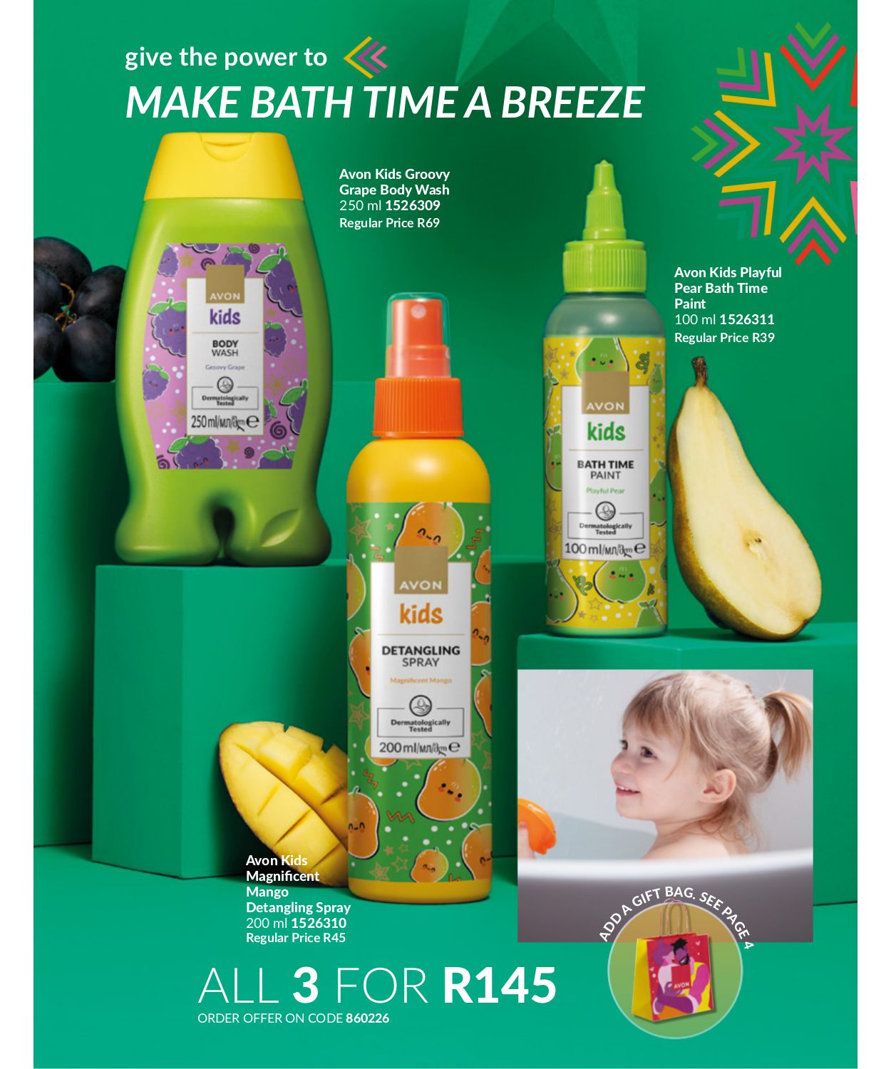 Avon Kids Bathtime Body Paint